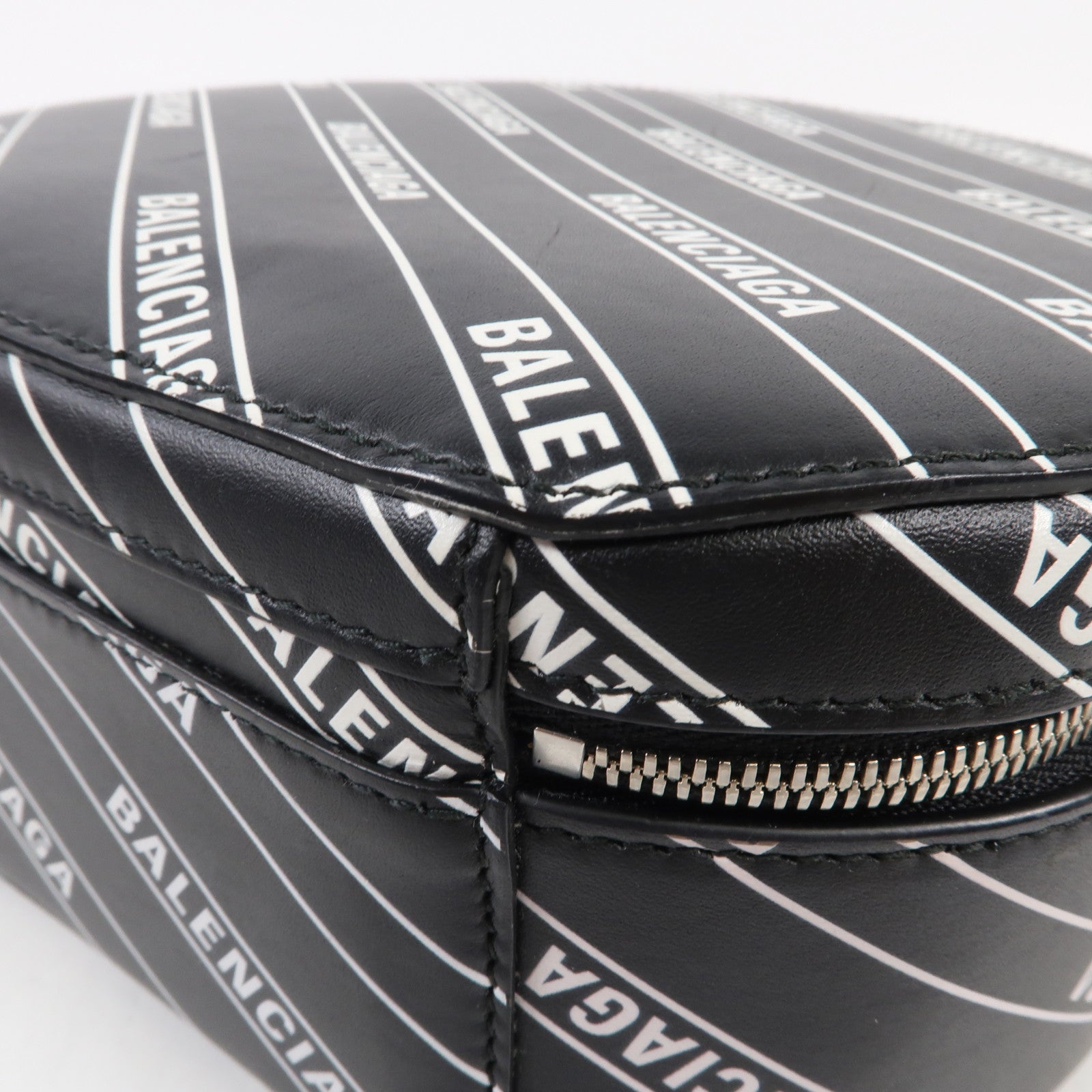 BALENCIAGA 牛皮皮革Shoulder Bag銀扣手挽肩背兩用袋