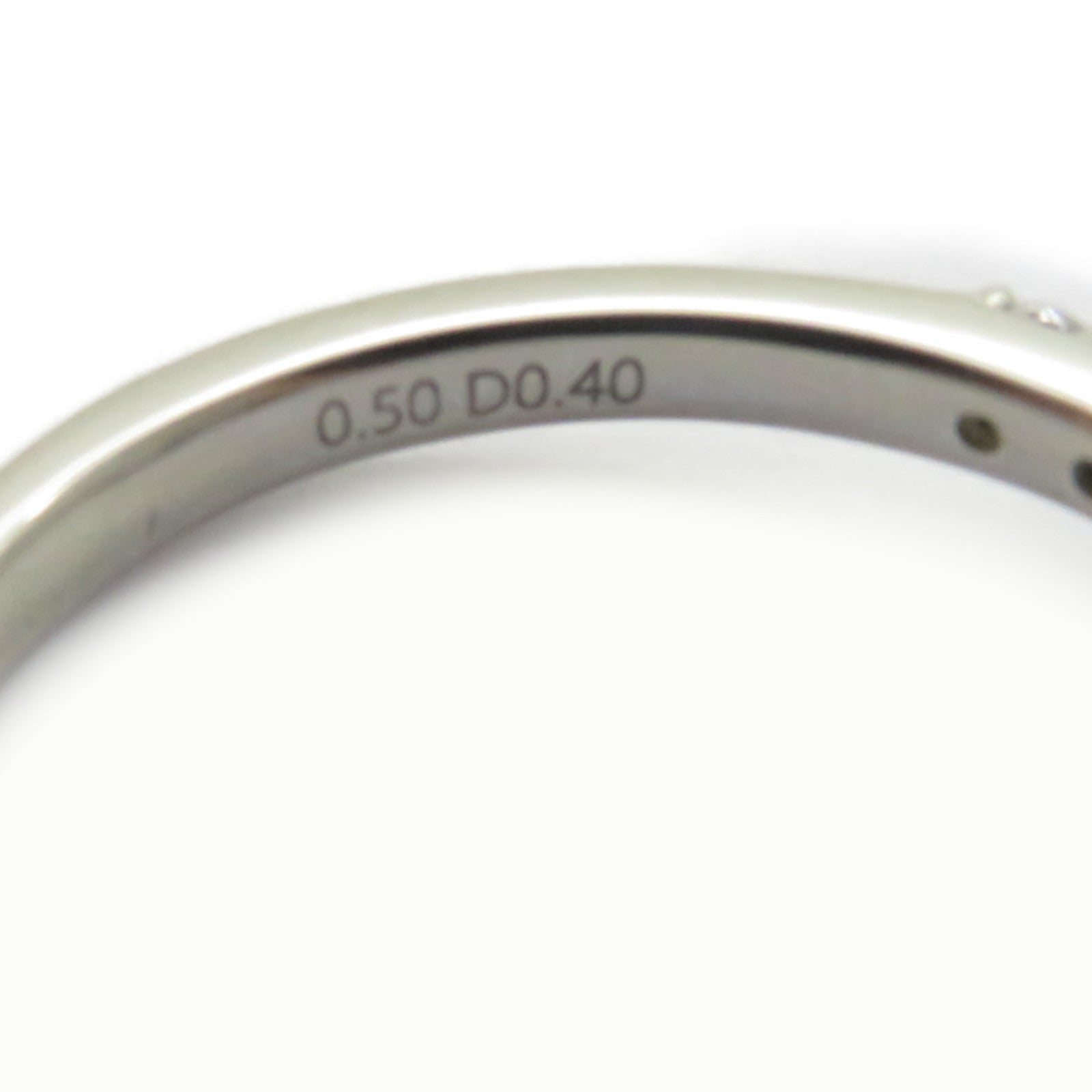 JEWELRY 18K白金Diamond Ring 0.5ct/0.411ct鑽石戒指US#6.75