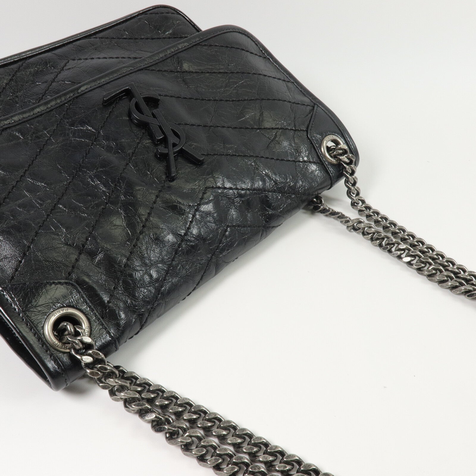 SAINT LAURENT 牛皮皮革Niki Medium鏈帶肩背袋