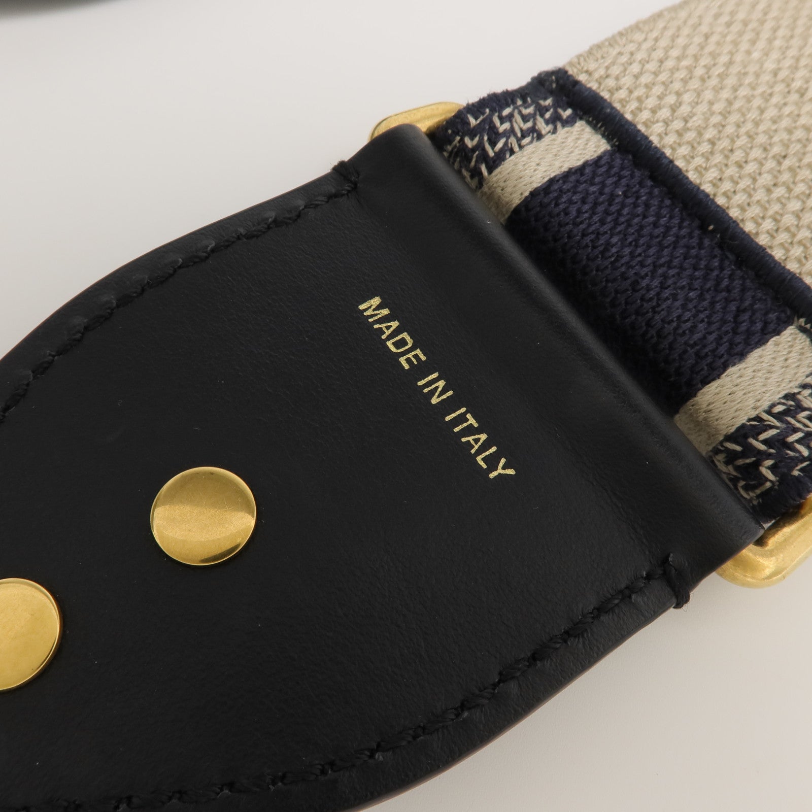 Dior 帆布/牛皮皮革Shoulder Strap肩帶
