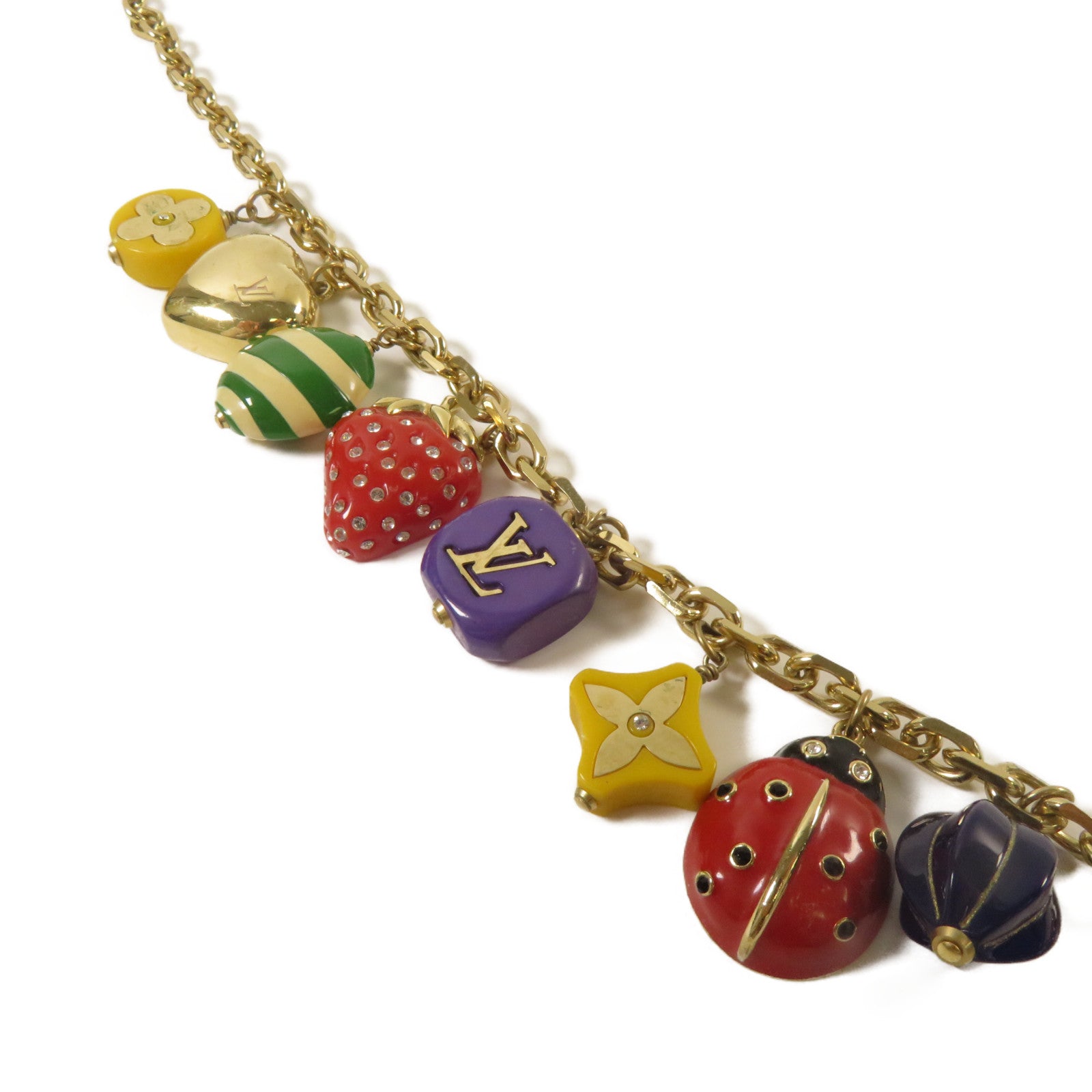 LOUIS VUITTON 【激減優惠】PVC/金屬Necklace彩色/金色