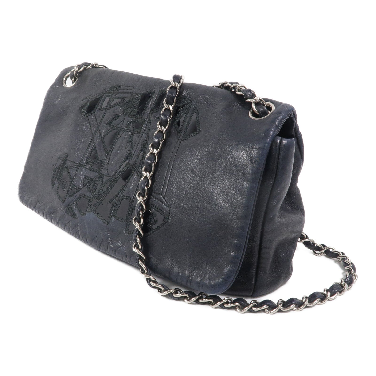 CHANEL 羊皮皮革Bobon Bag鏈帶肩背袋