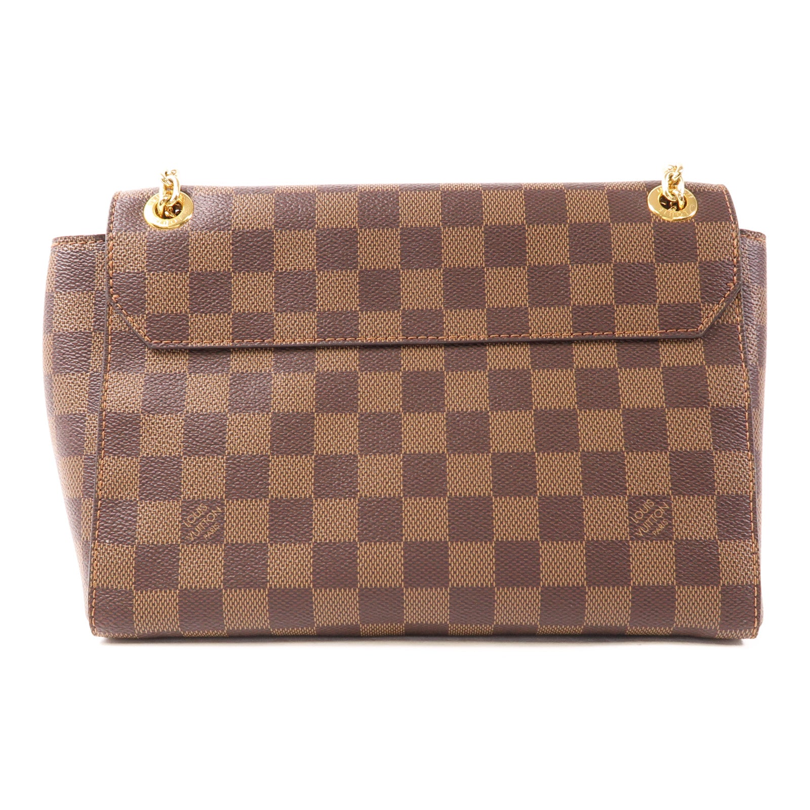 LOUIS VUITTON Damier Vavin PM金扣鏈帶肩背袋