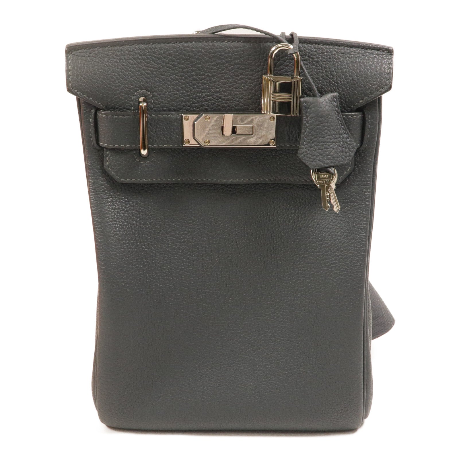 HERMES Togo皮革Hac A Dos PM背包Gris Misty