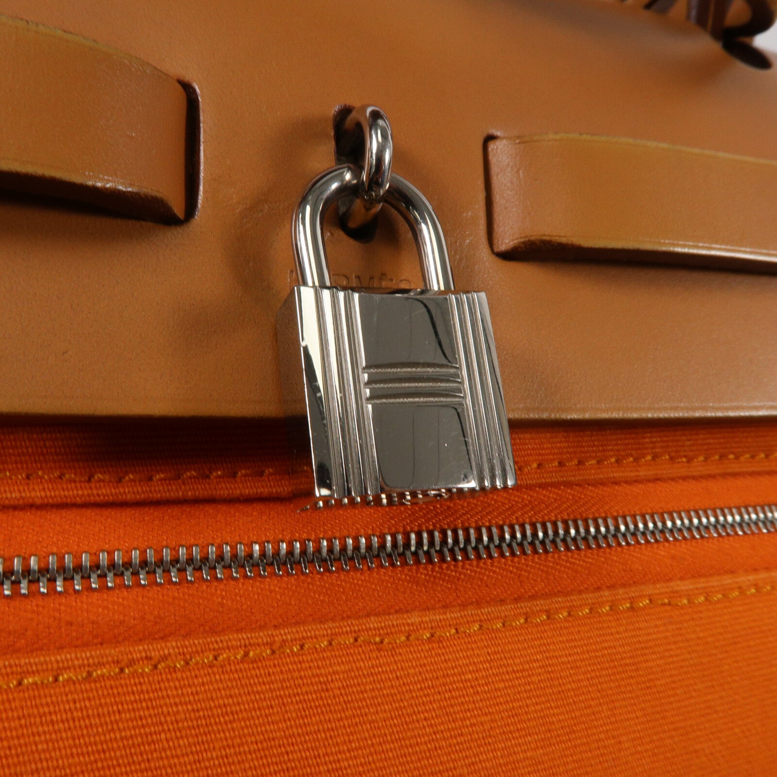 HERMES 帆布Herbag PM手挽肩背兩用袋Feu