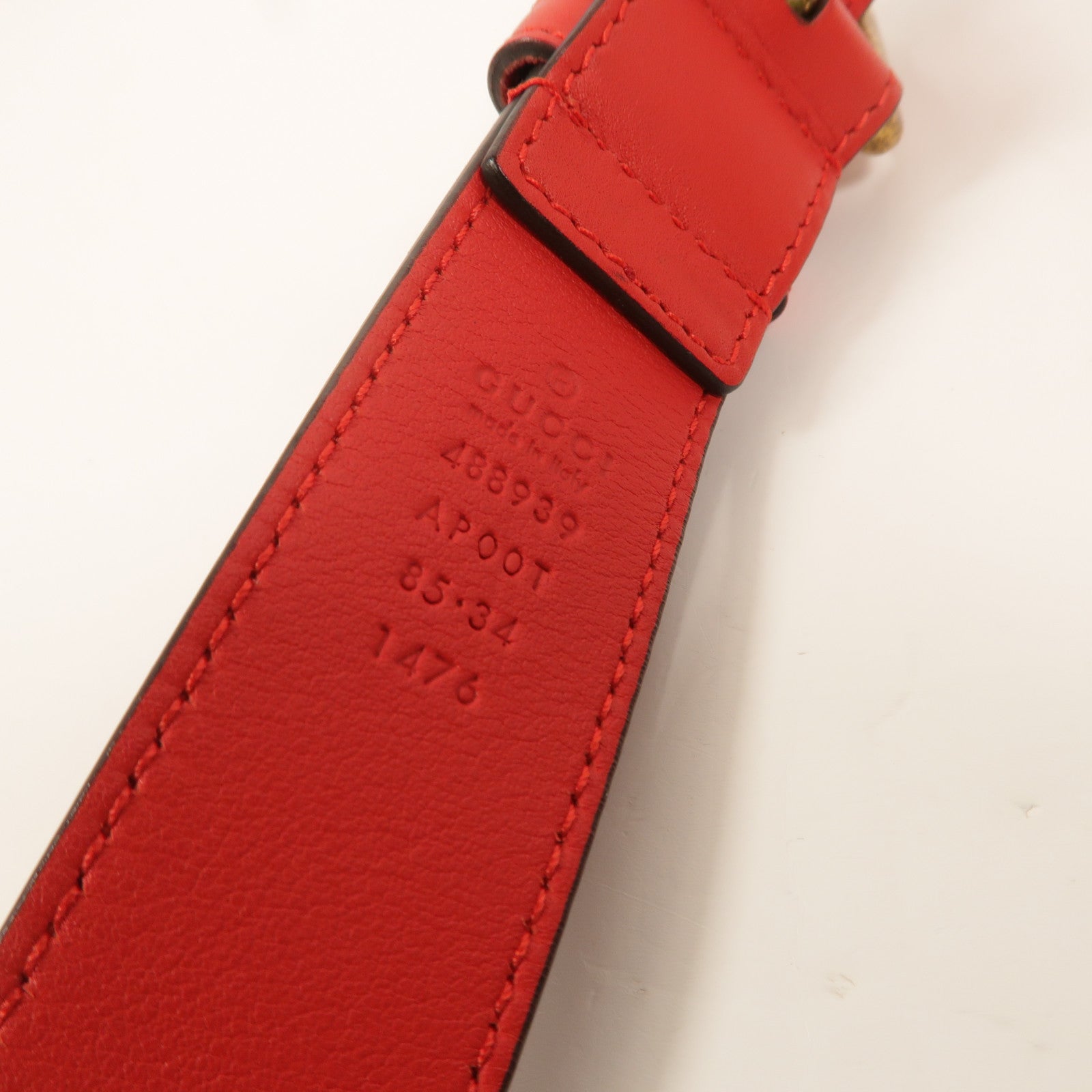 GUCCI 牛皮皮革Belt 85cm皮帶