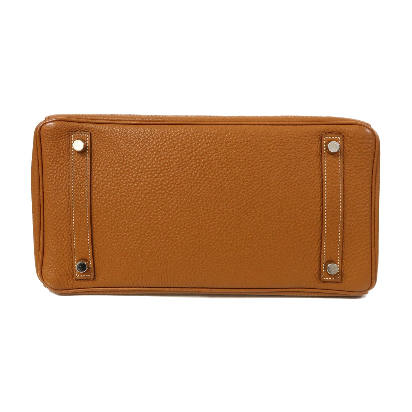 HERMES Togo皮革Birkin 30銀扣手挽袋經典駝色