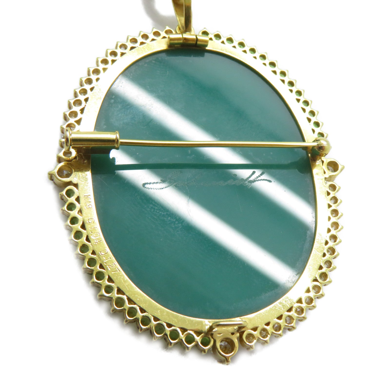 JEWELRY 【激減優惠】18K黃金Garnet Necklace 1.04ct石榴石/1.27ct鑚石項鏈