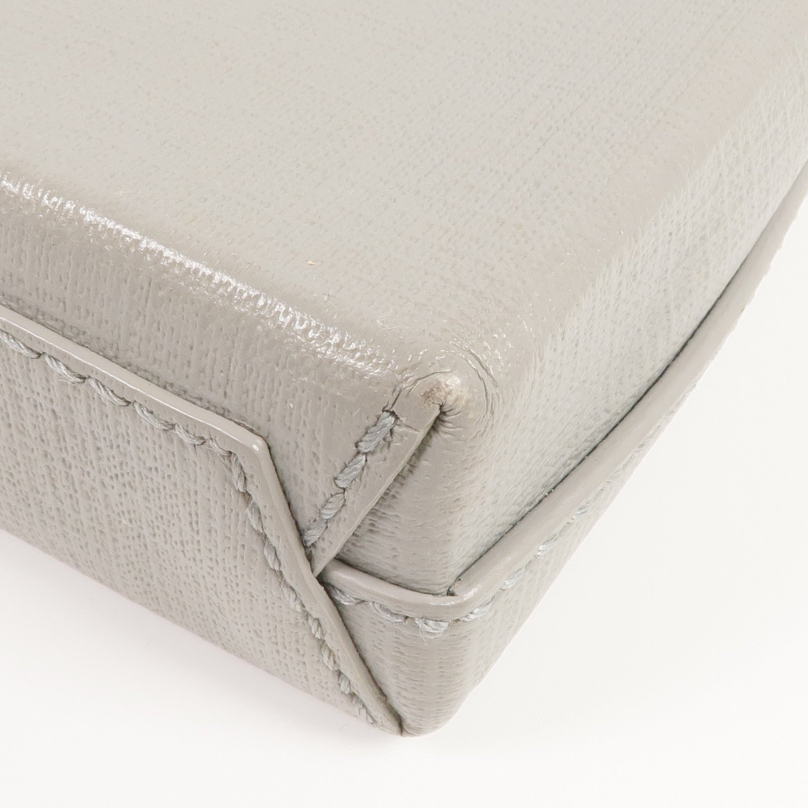 BALENCIAGA 牛皮皮革Mini Shopping Phone Holder銀扣手挽肩背兩用袋