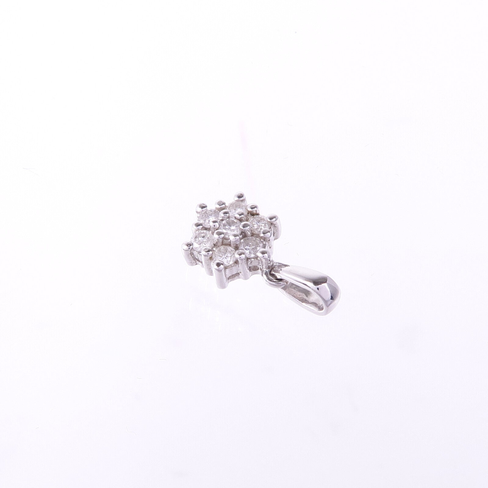 JEWELRY 18K白金Diamond Pendant Top鑽石吊墜