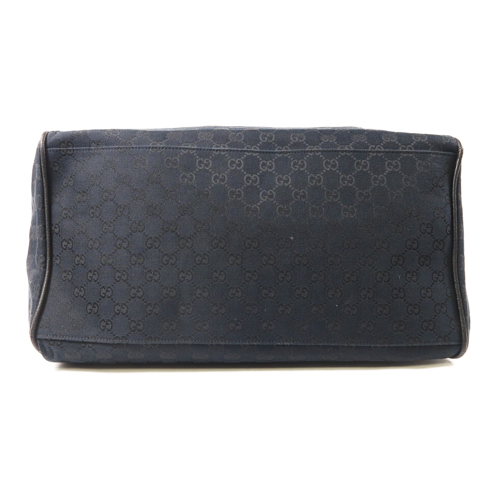 GUCCI 帆布Hand Bag銀扣肩背袋黑色