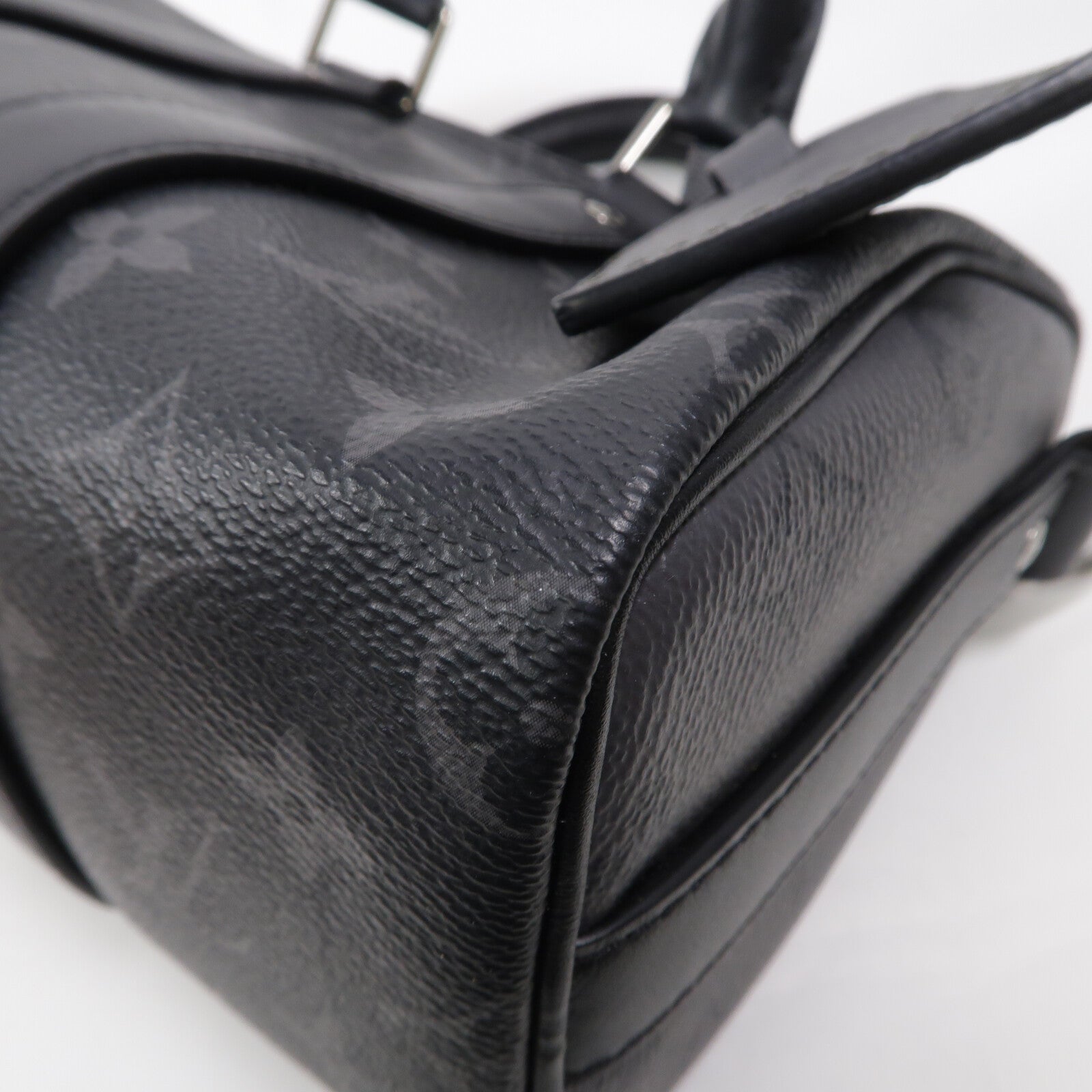 LOUIS VUITTON Monogram Eclipse Keepall Bandouliere 25手挽肩背兩用袋