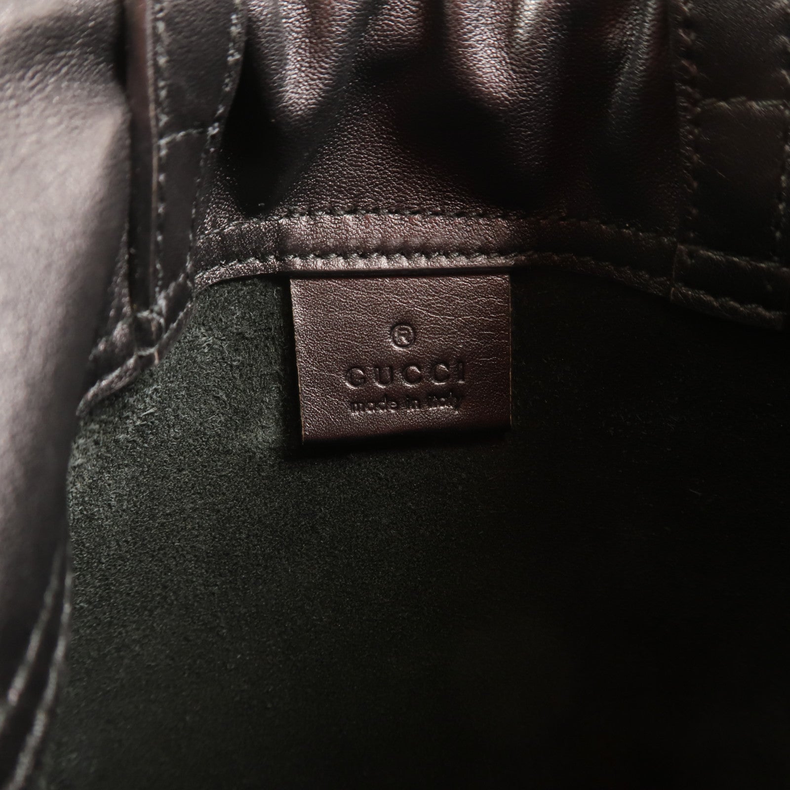 GUCCI 牛皮皮革Rucksack金扣背包