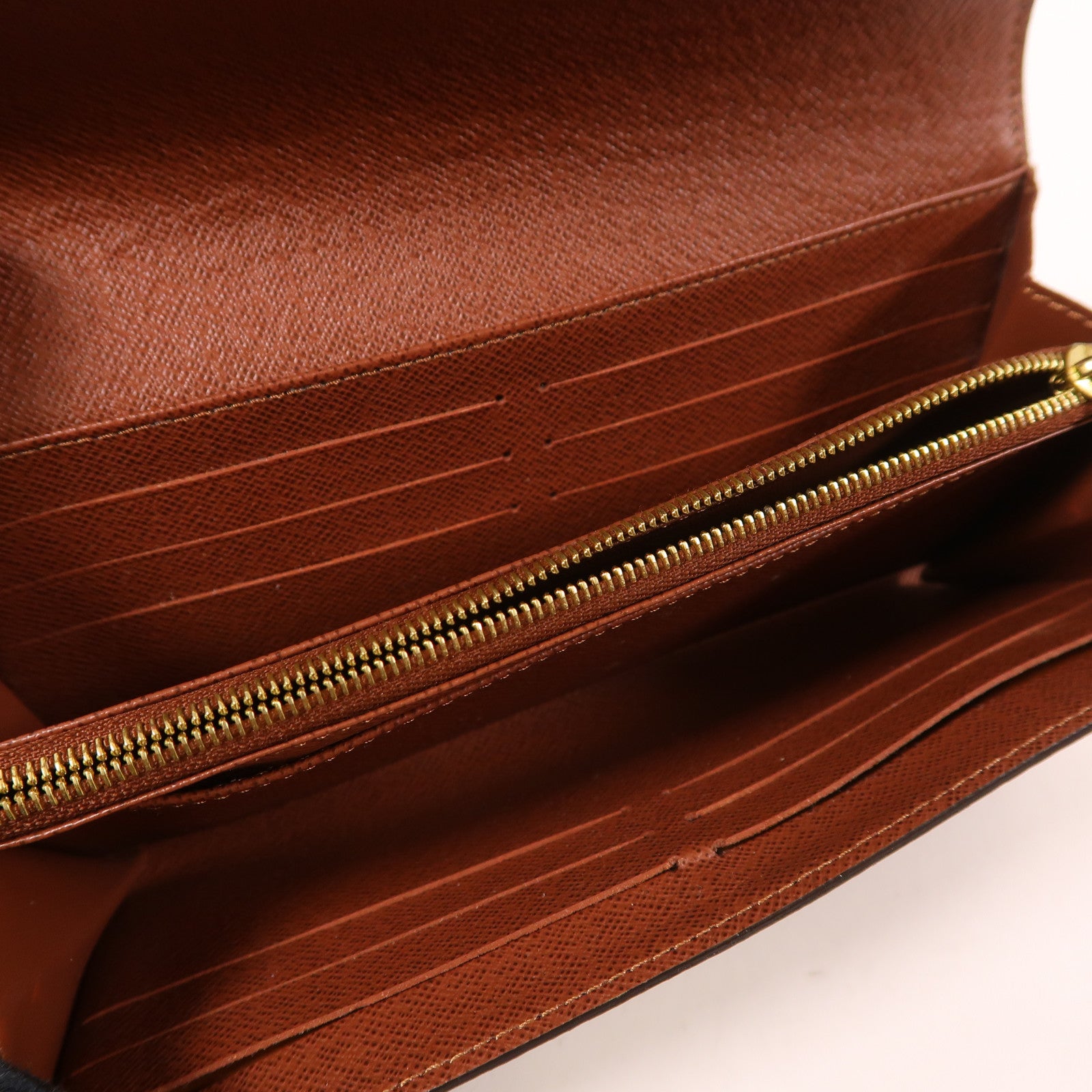 LOUIS VUITTON LV GHW Sarah Long Wallet M62234 Monogram Brown