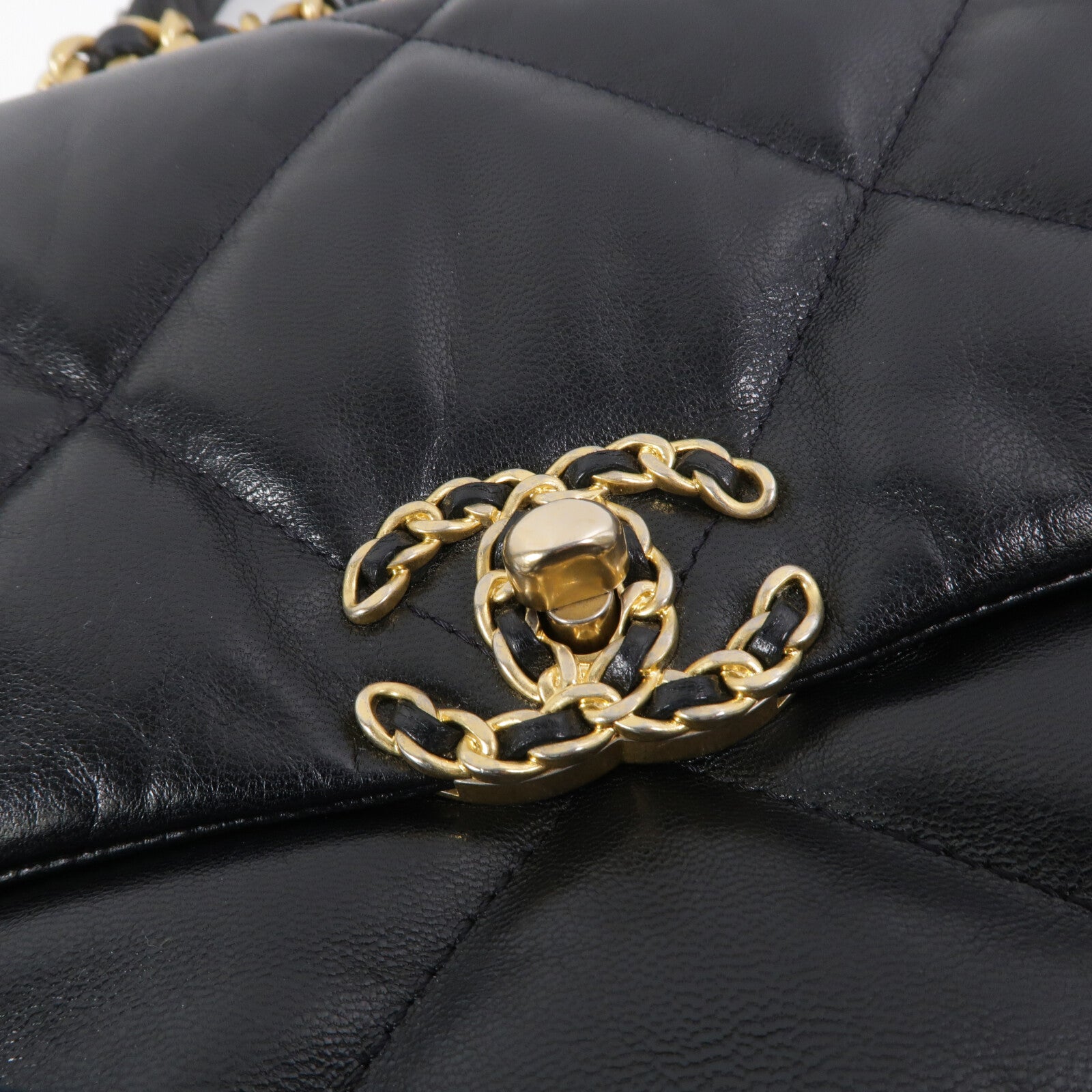 CHANEL 羊皮皮革Chanel 19 Large手挽肩背兩用袋