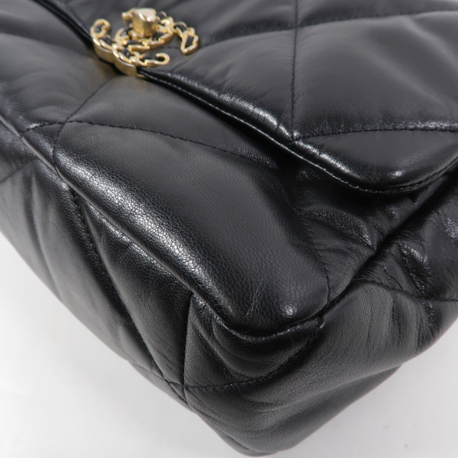 CHANEL 羊皮皮革Chanel 19 Large手挽肩背兩用袋