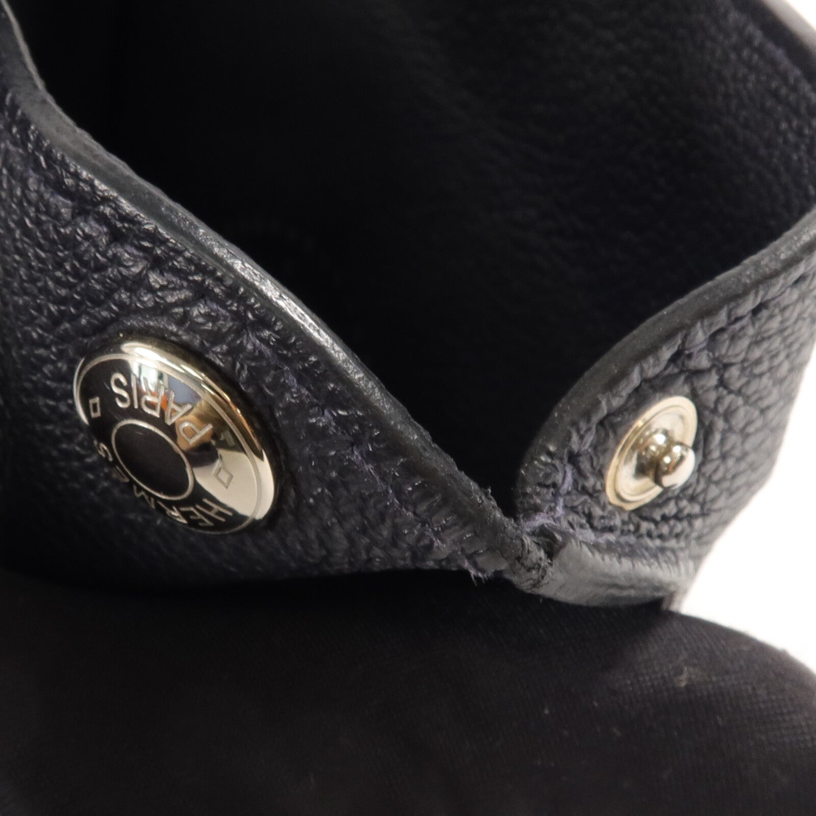 HERMES Togo皮革Videpoches肩背袋Noir