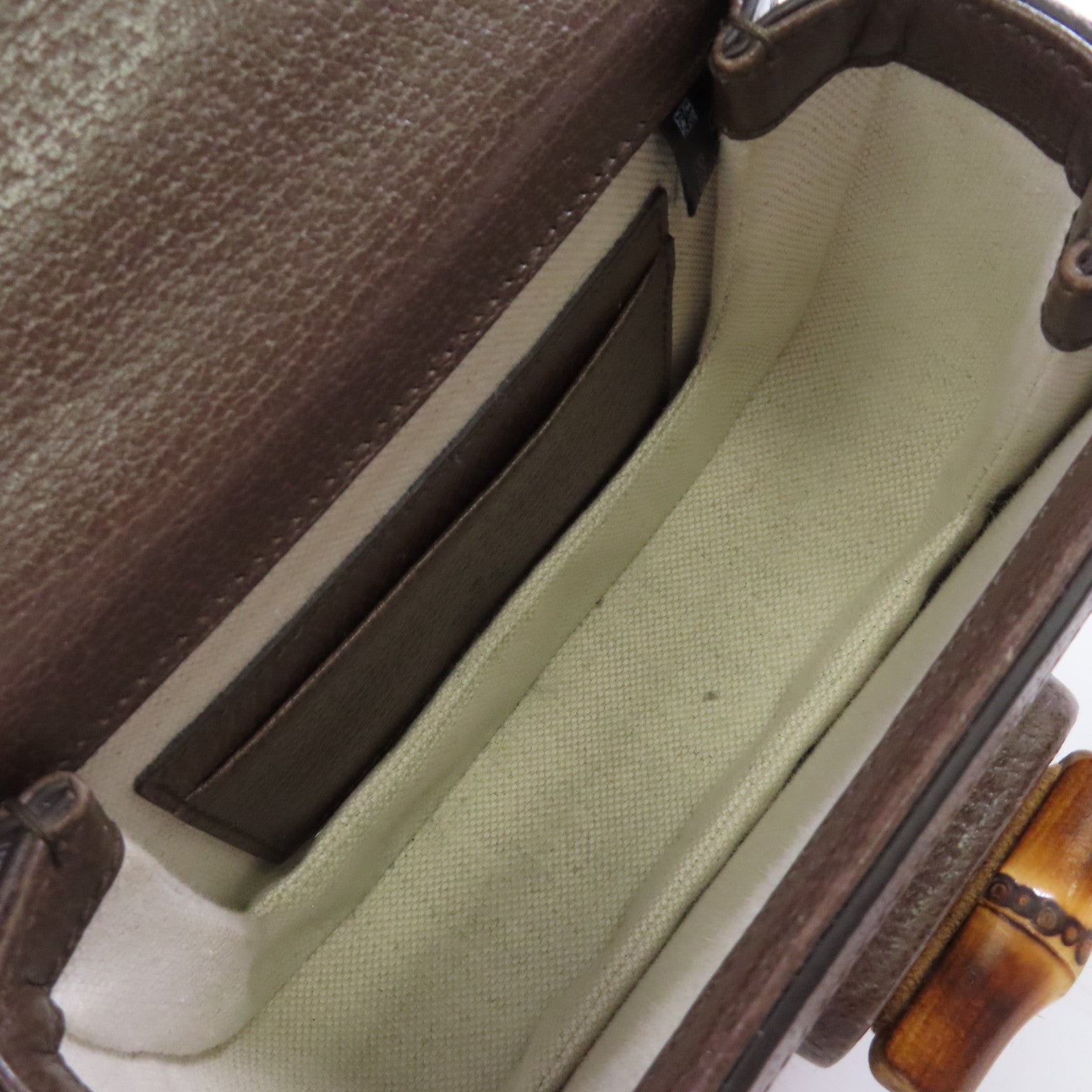 GUCCI GG帆布Bamboo 1947 2Way Shoulder Bag手挽肩背兩用袋啡色