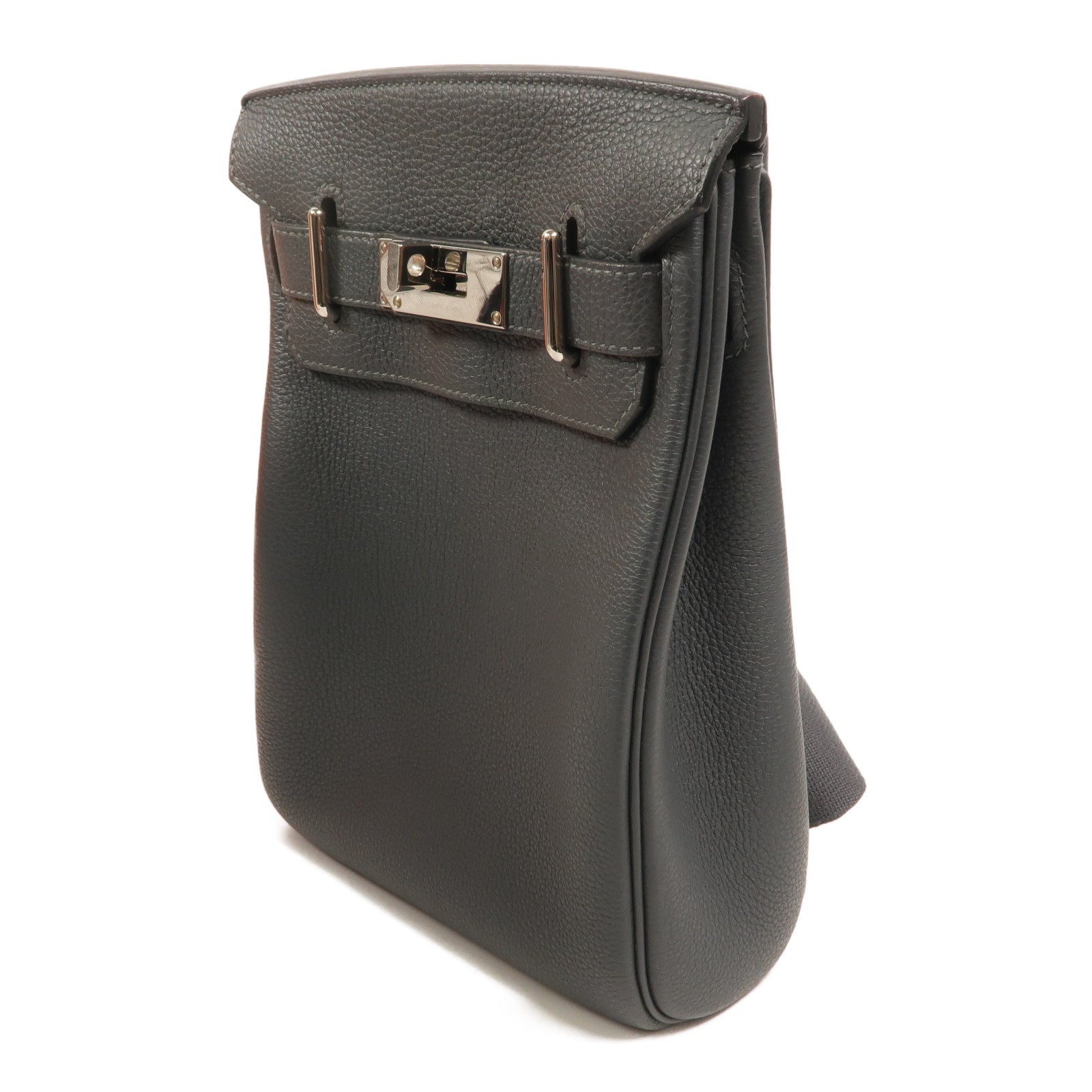 HERMES Togo皮革Hac A Dos PM背包Gris Misty