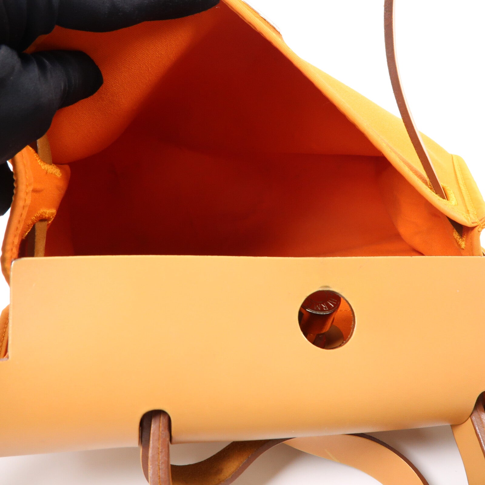 HERMES 帆布Herbag PM手挽肩背兩用袋Feu