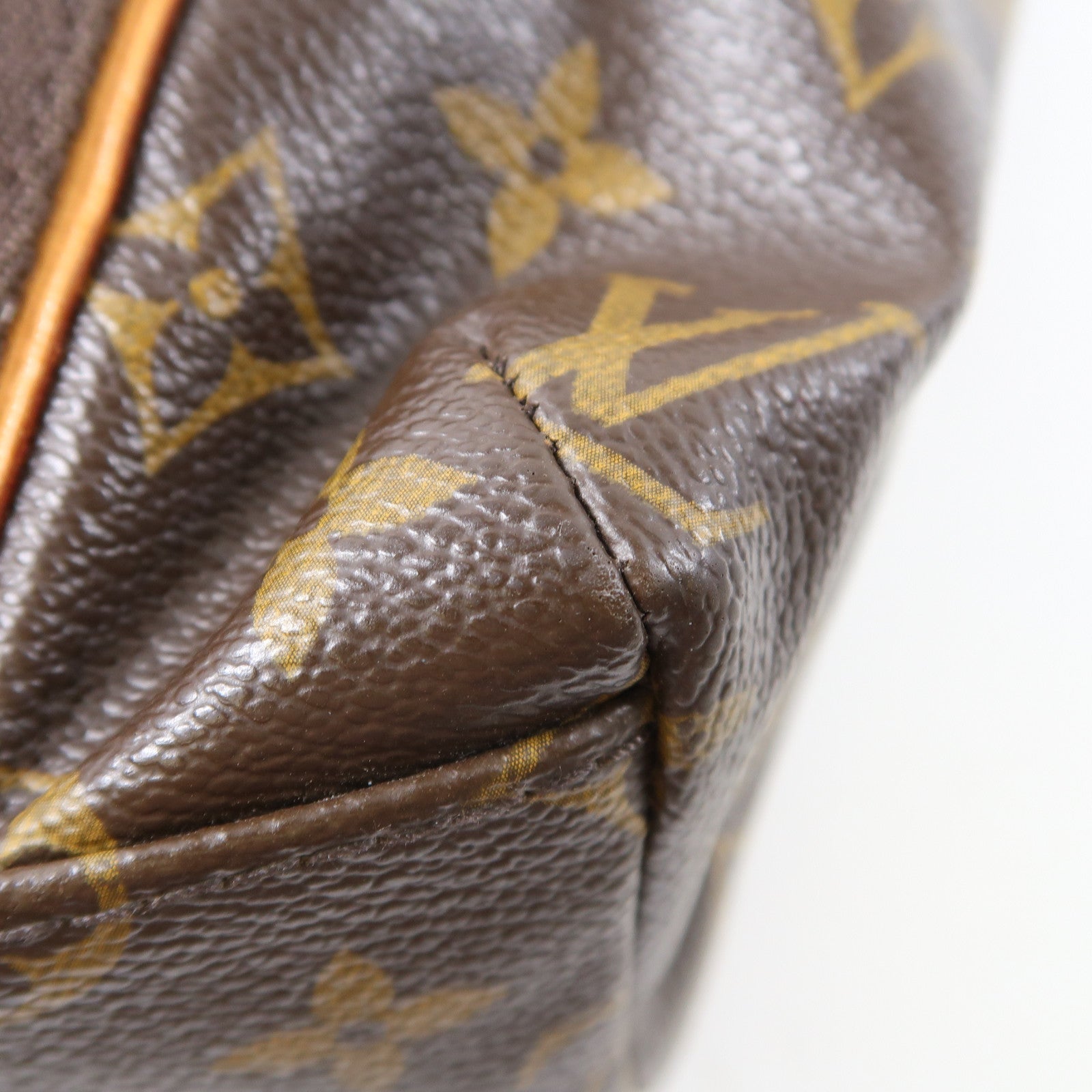 LOUIS VUITTON Monogram Cabas Beaubourg金扣肩背袋啡色
