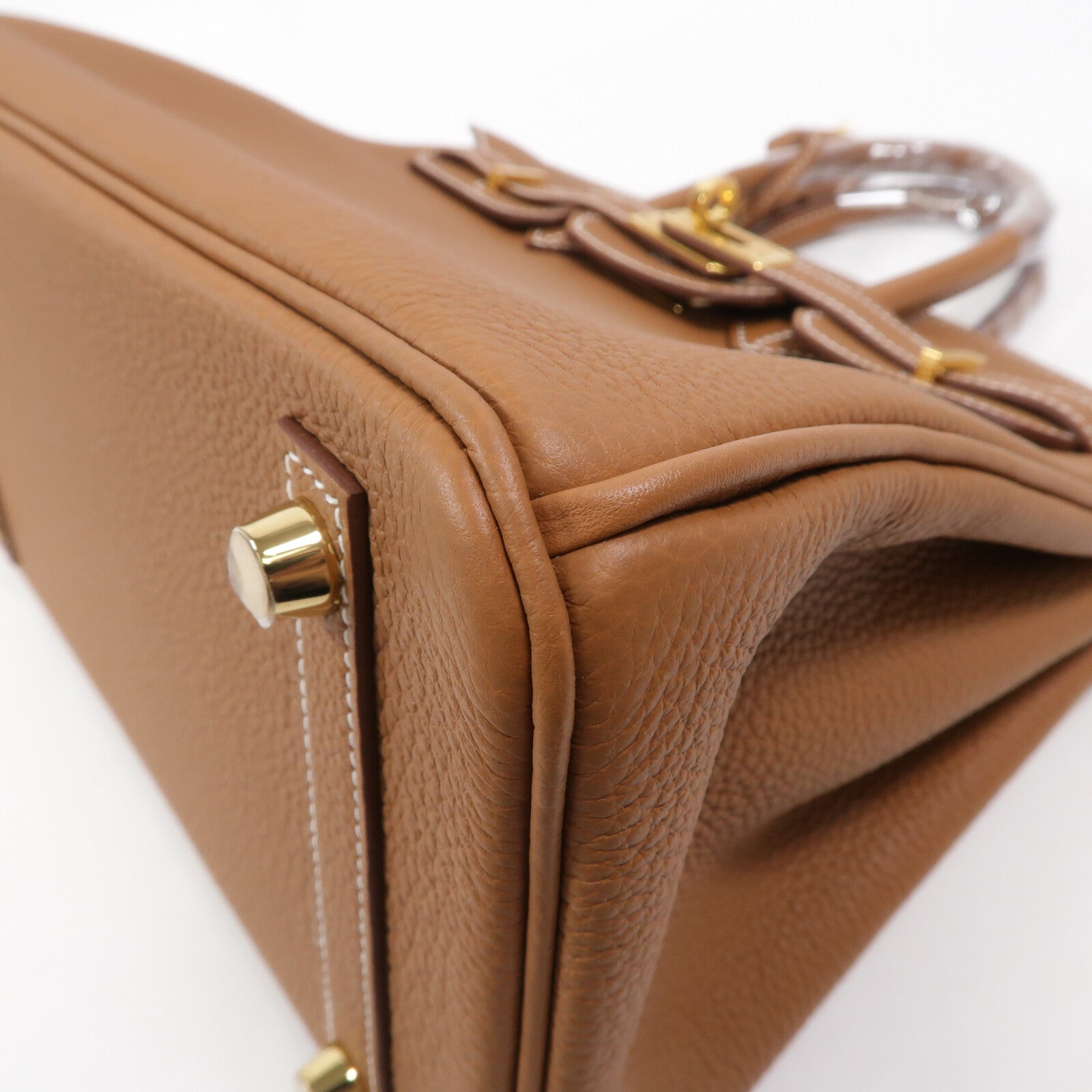 HERMES Togo皮革Birkin 25手挽袋Gold