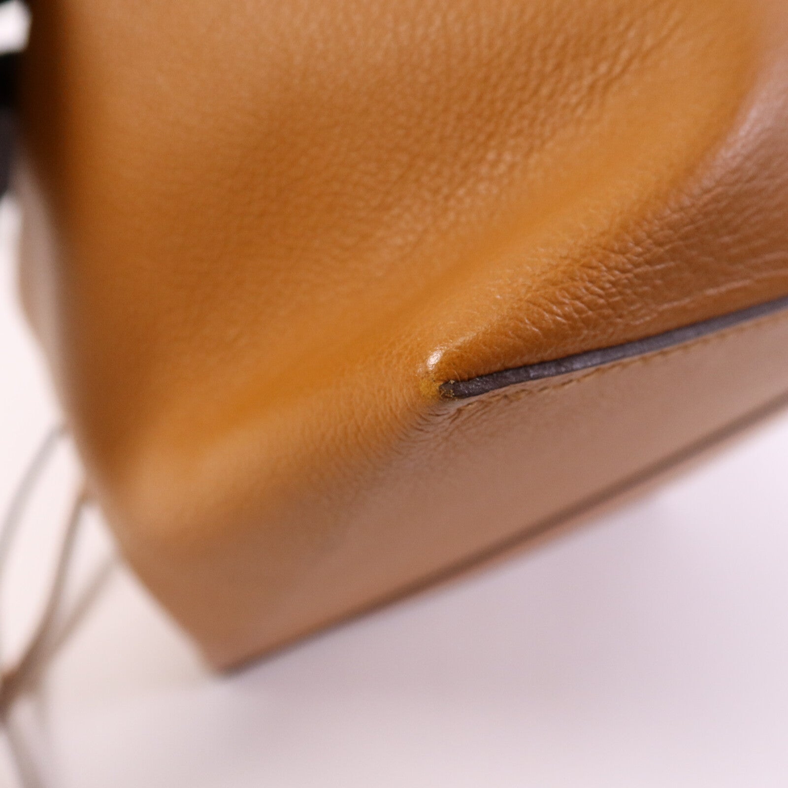HERMES Evercolor皮革Licol 17肩背袋Toffee