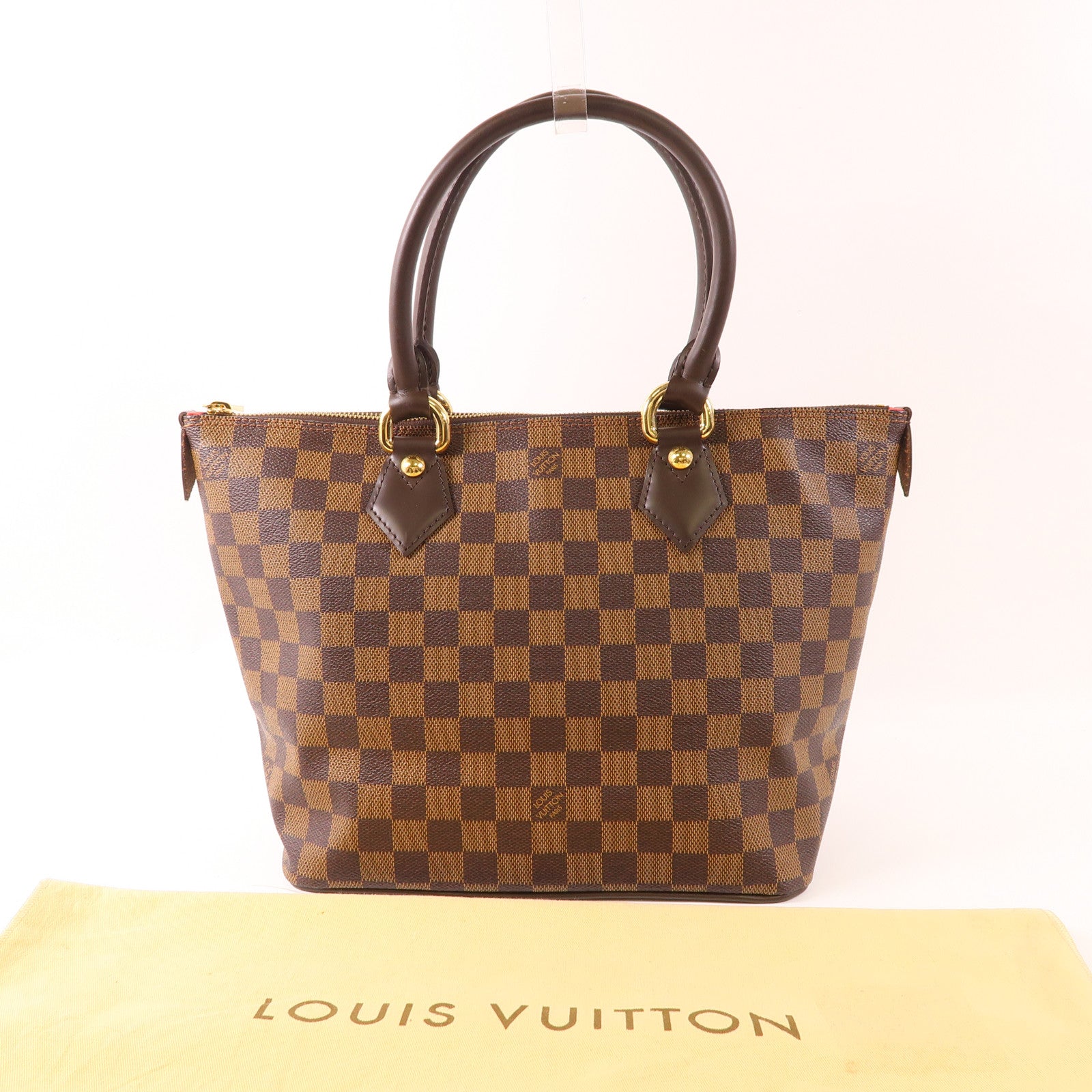 LOUIS VUITTON LV GHW Saleya PM Shoulder Handbag N51183 Damier Brown