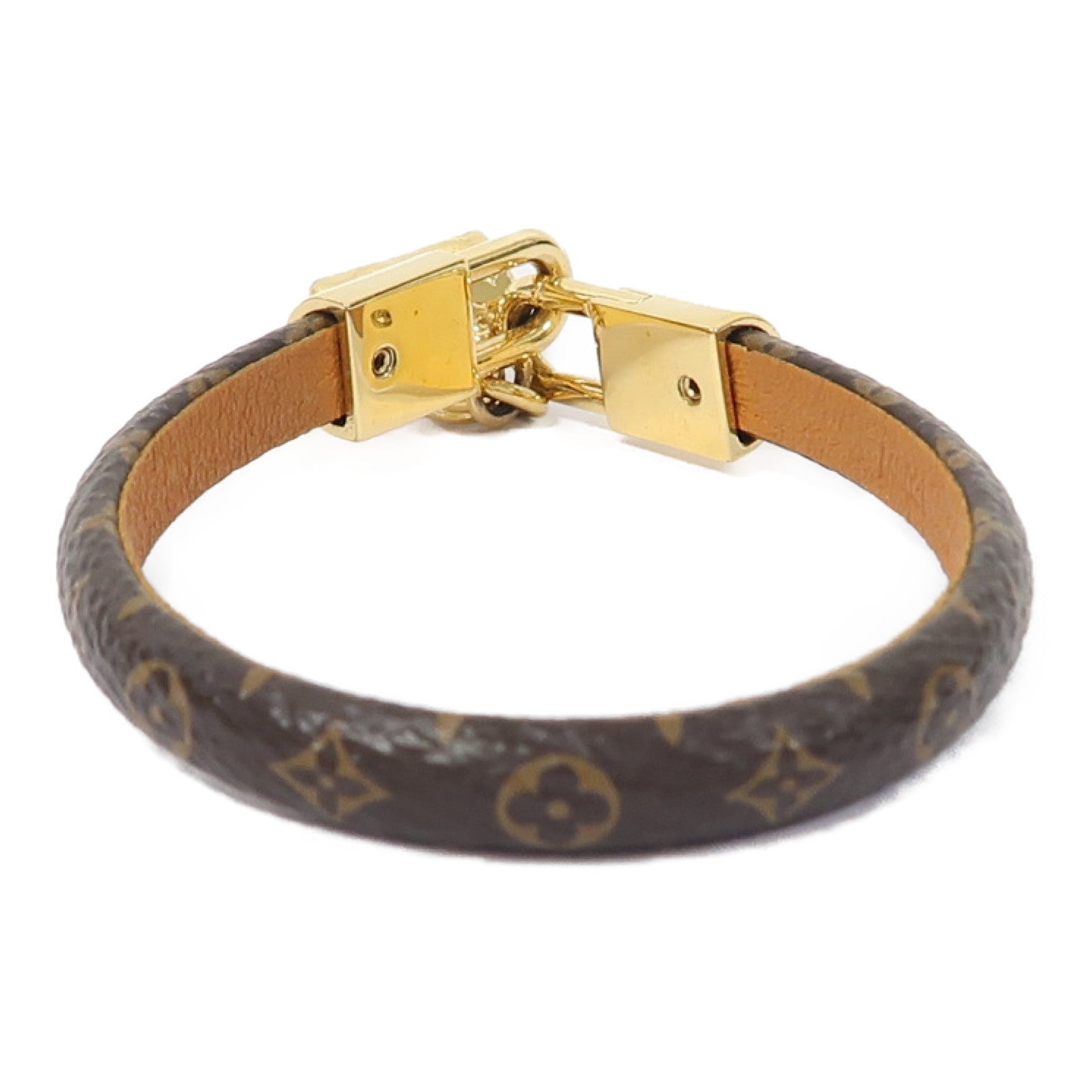 LOUIS VUITTON Monogram/金屬Bracelet手鐲啡色