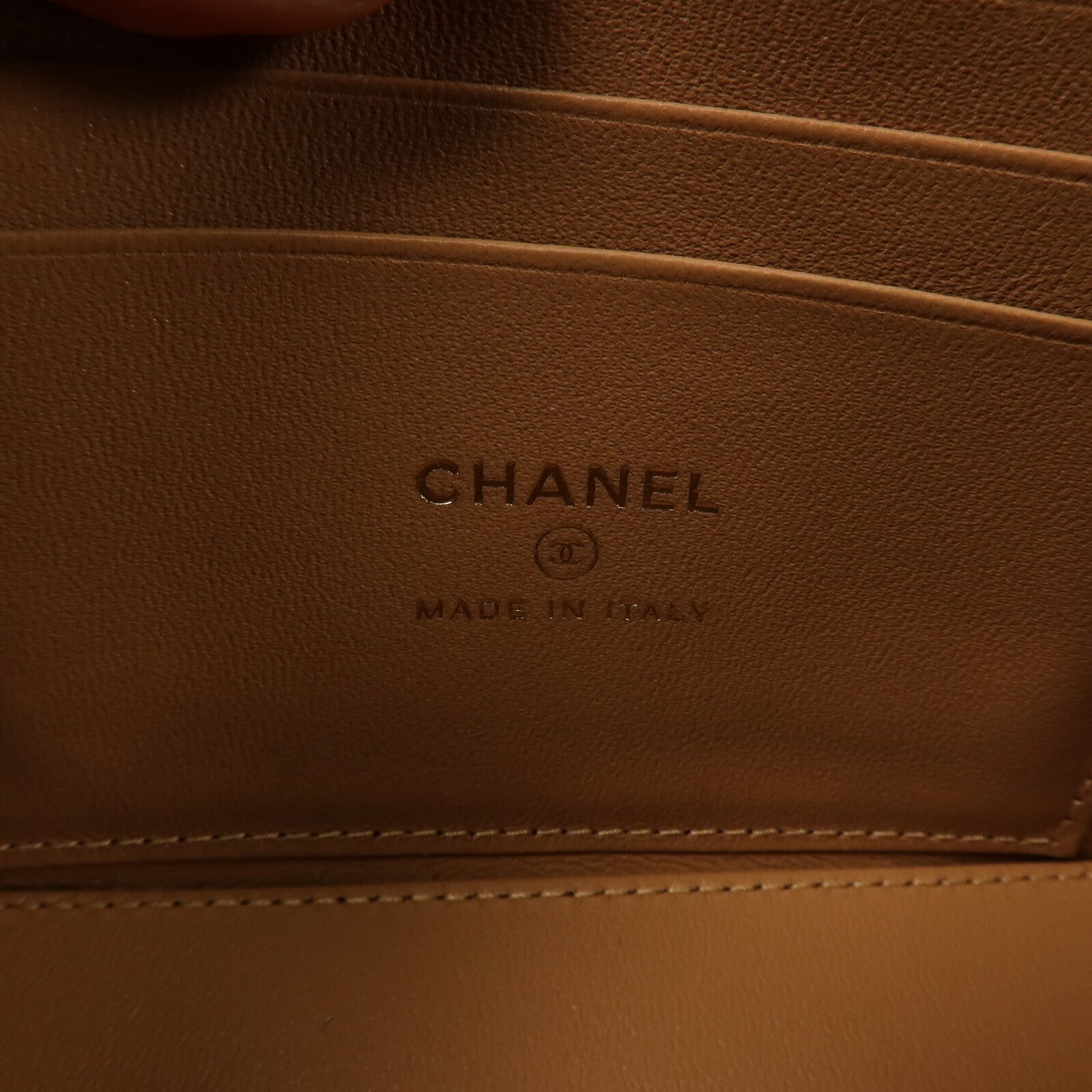 CHANEL 羊皮皮革Vanity Case鏈帶手挽肩背兩用袋
