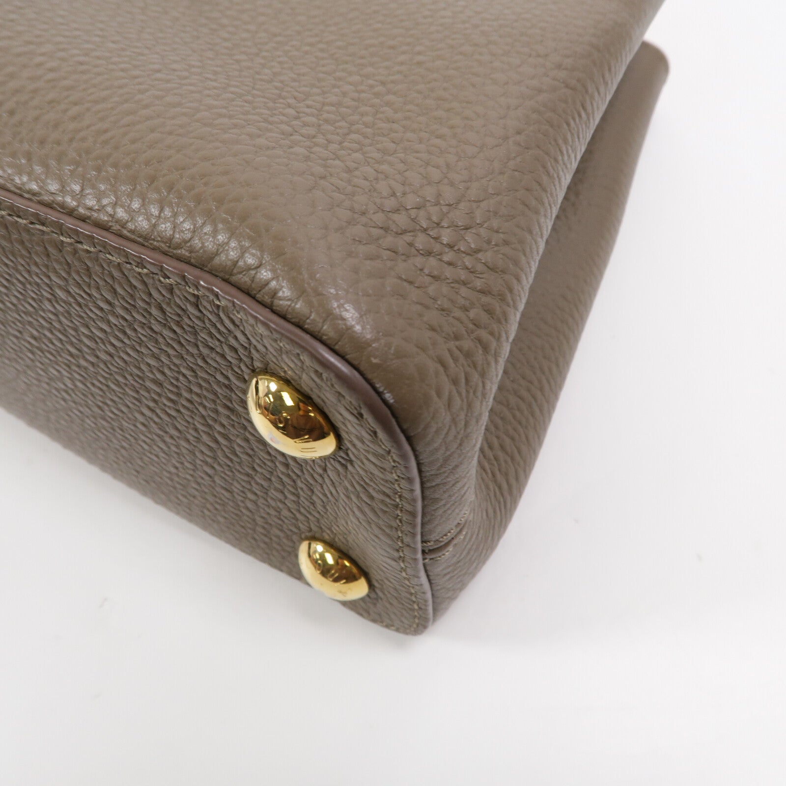 LOUIS VUITTON 牛皮皮革Capucines BB手挽肩背兩用袋