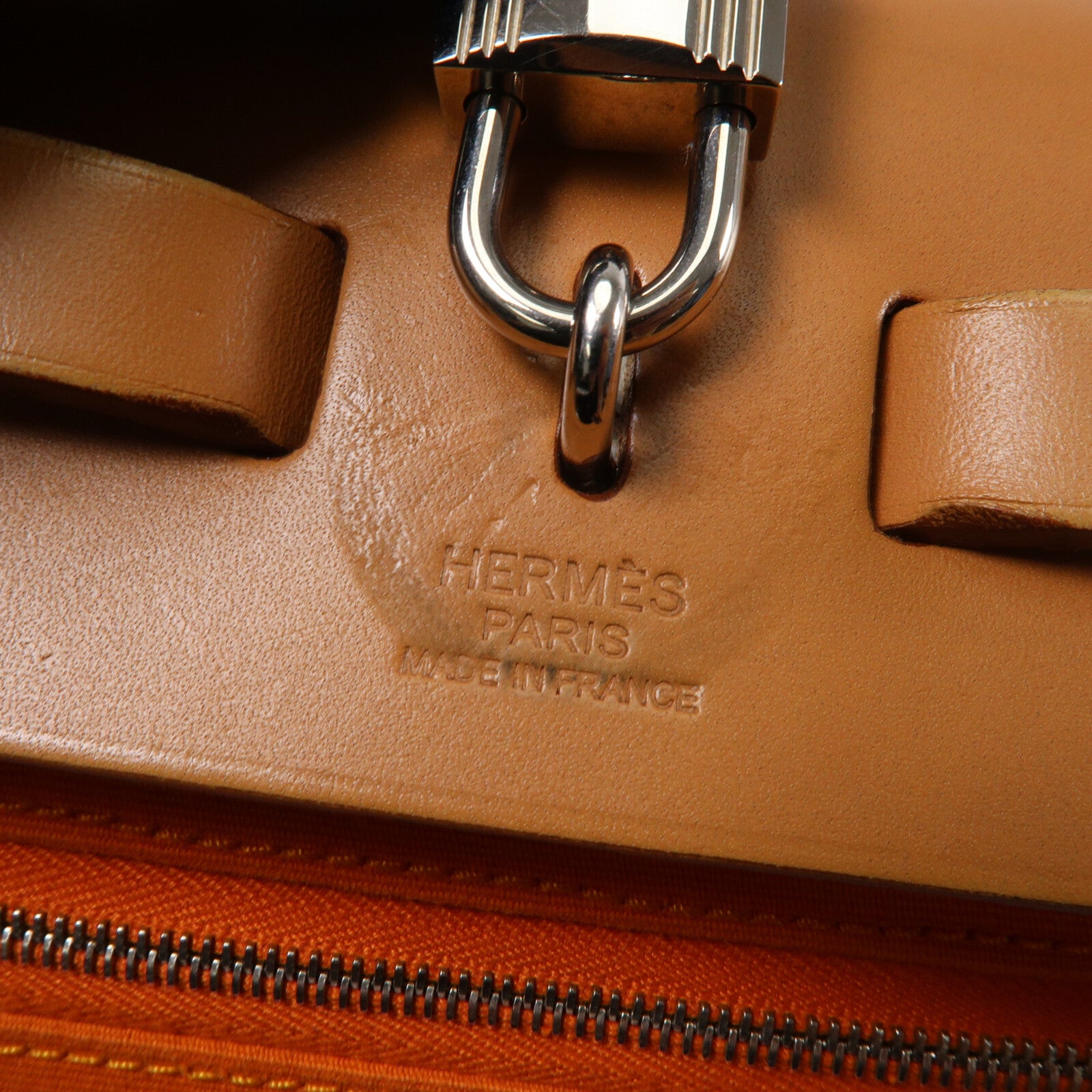 HERMES 帆布Herbag PM手挽肩背兩用袋Feu