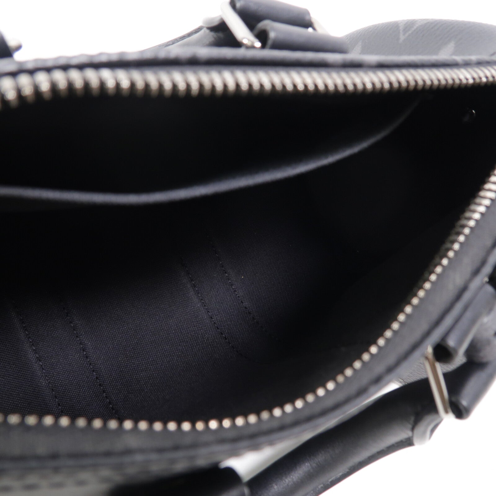 LOUIS VUITTON Monogram Eclipse Keepall Bandouliere 25手挽肩背兩用袋