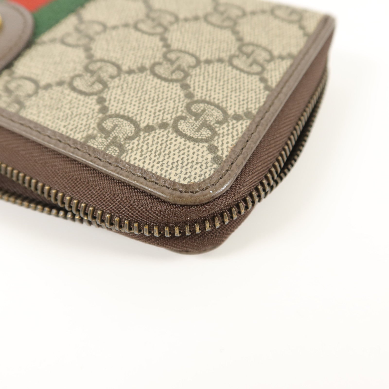 GUCCI 塗層帆布Zipper Long Wallet長錢包