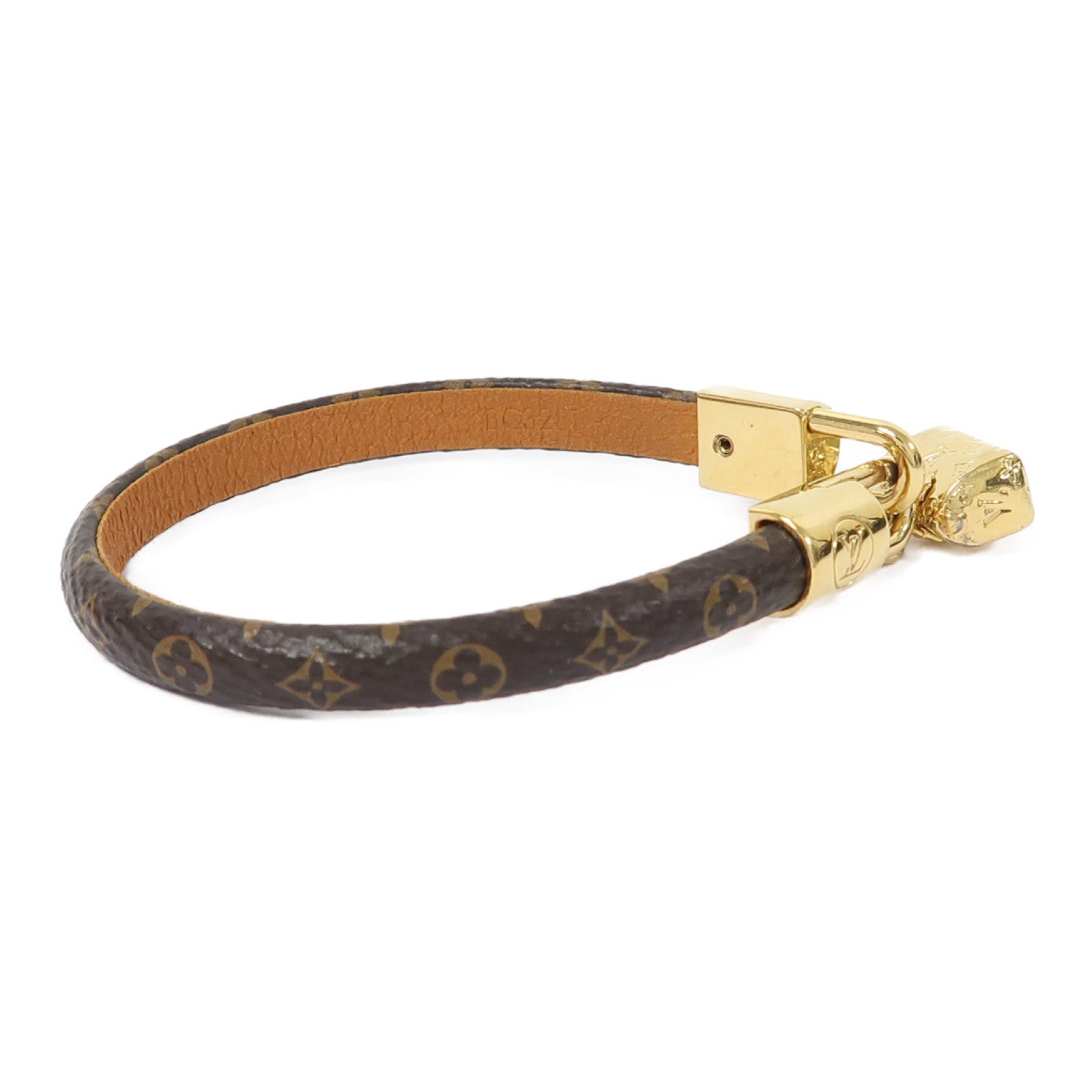 LOUIS VUITTON Monogram/金屬Bracelet手鐲啡色