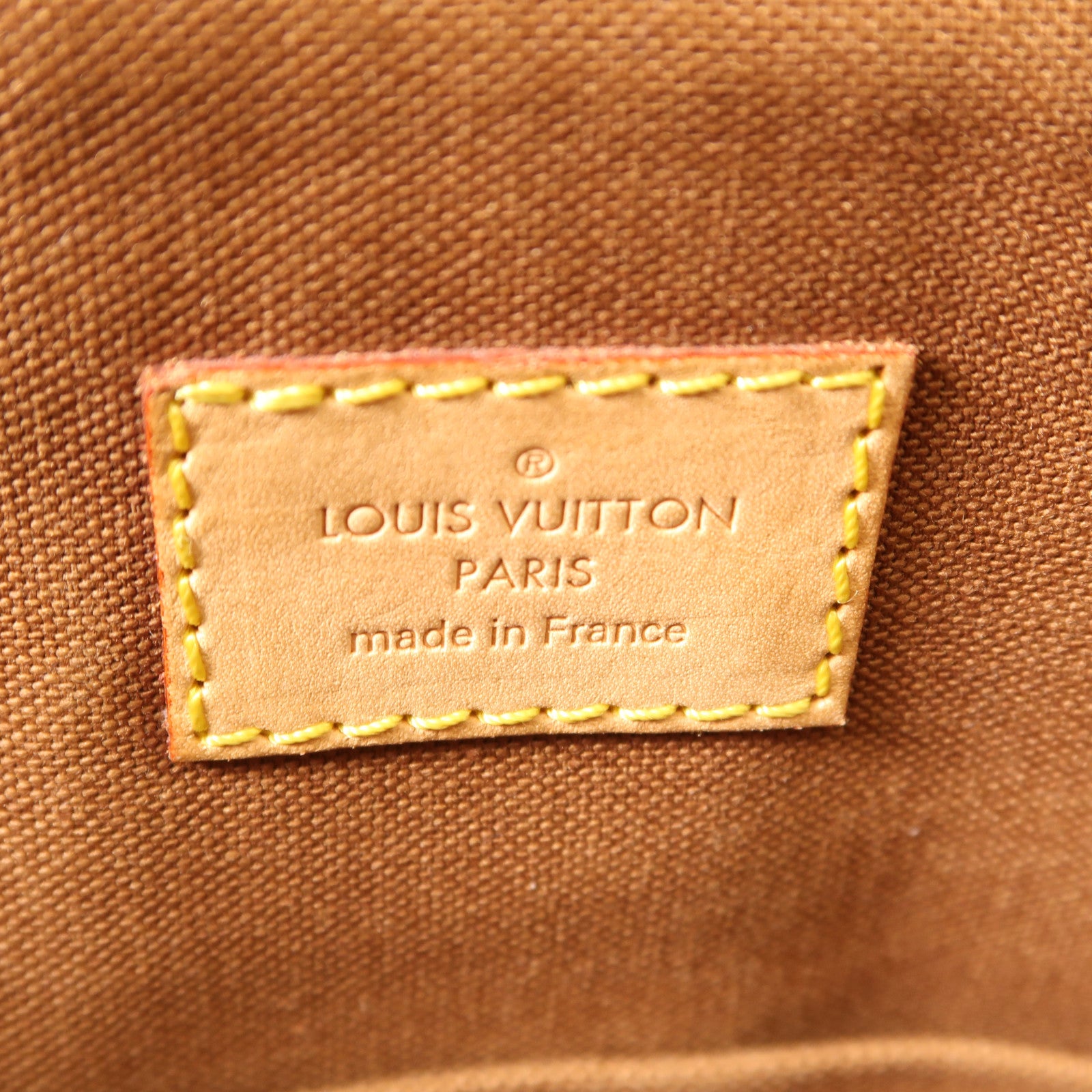 LOUIS VUITTON Monogram Tivoli GM金扣肩背袋棕色