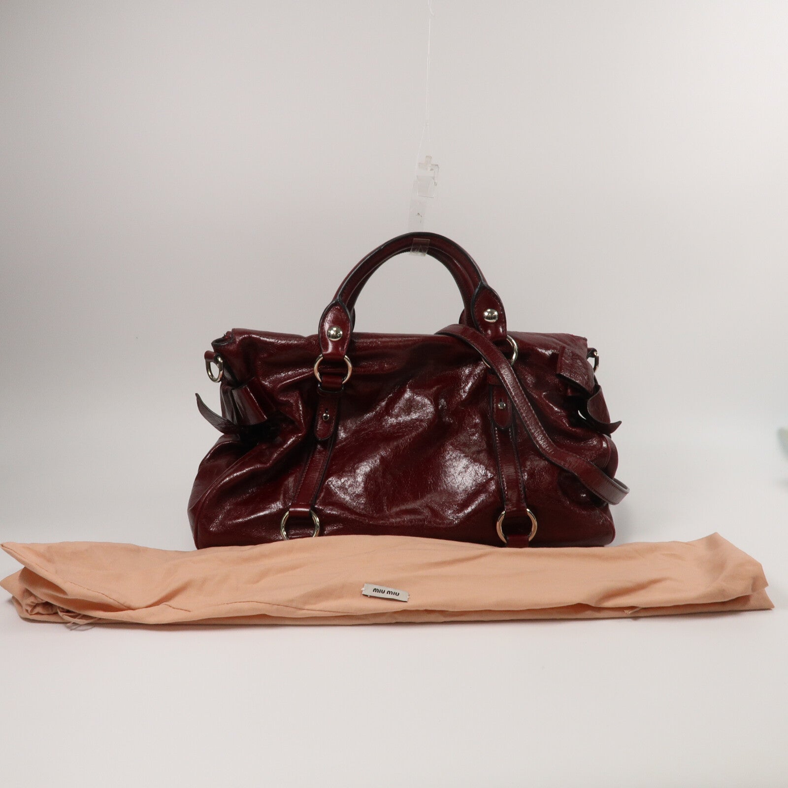 Miu Miu 牛皮皮革2 Way Shoulder手挽肩背兩用袋