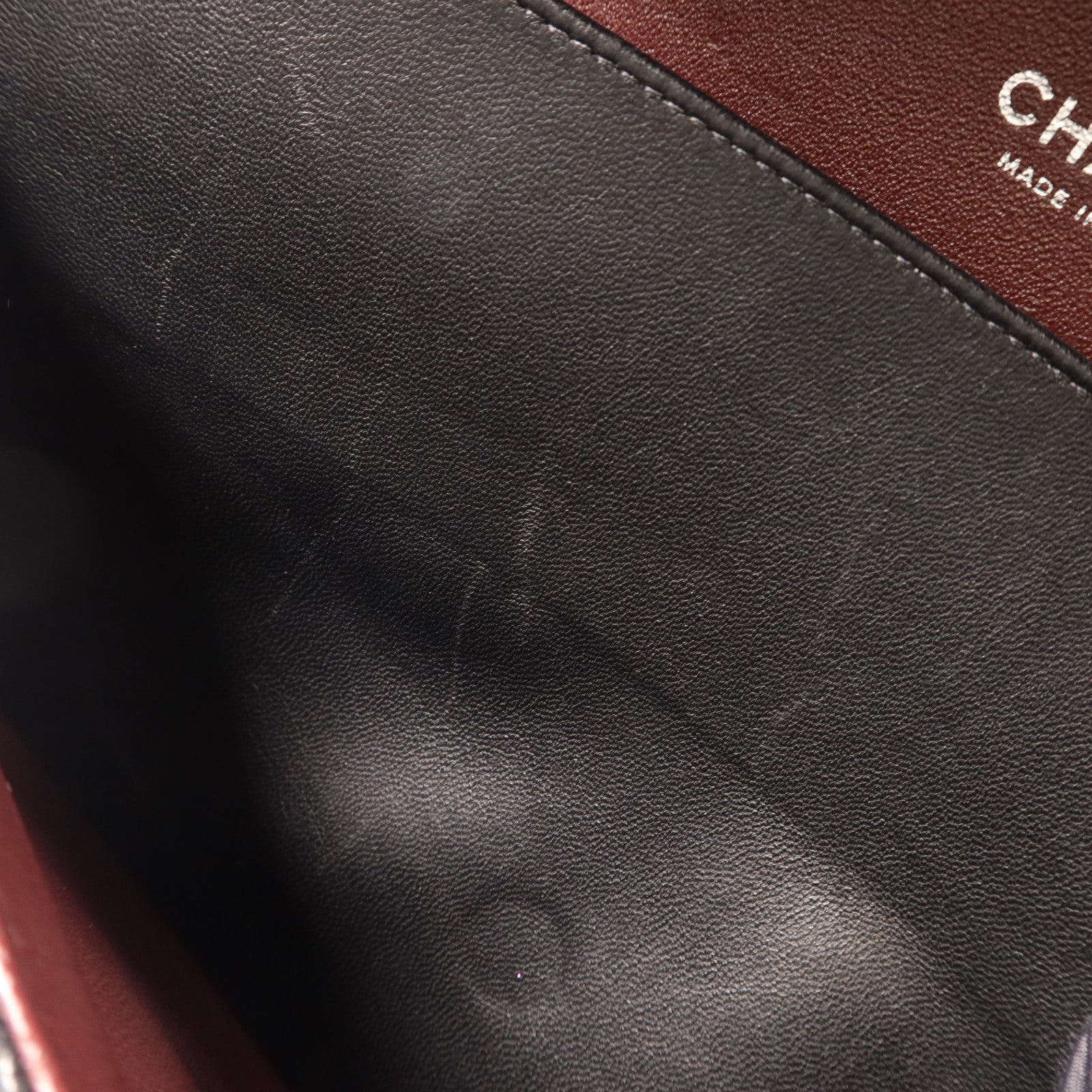 CHANEL 羊皮皮革Large Classic銀扣鏈帶肩背袋