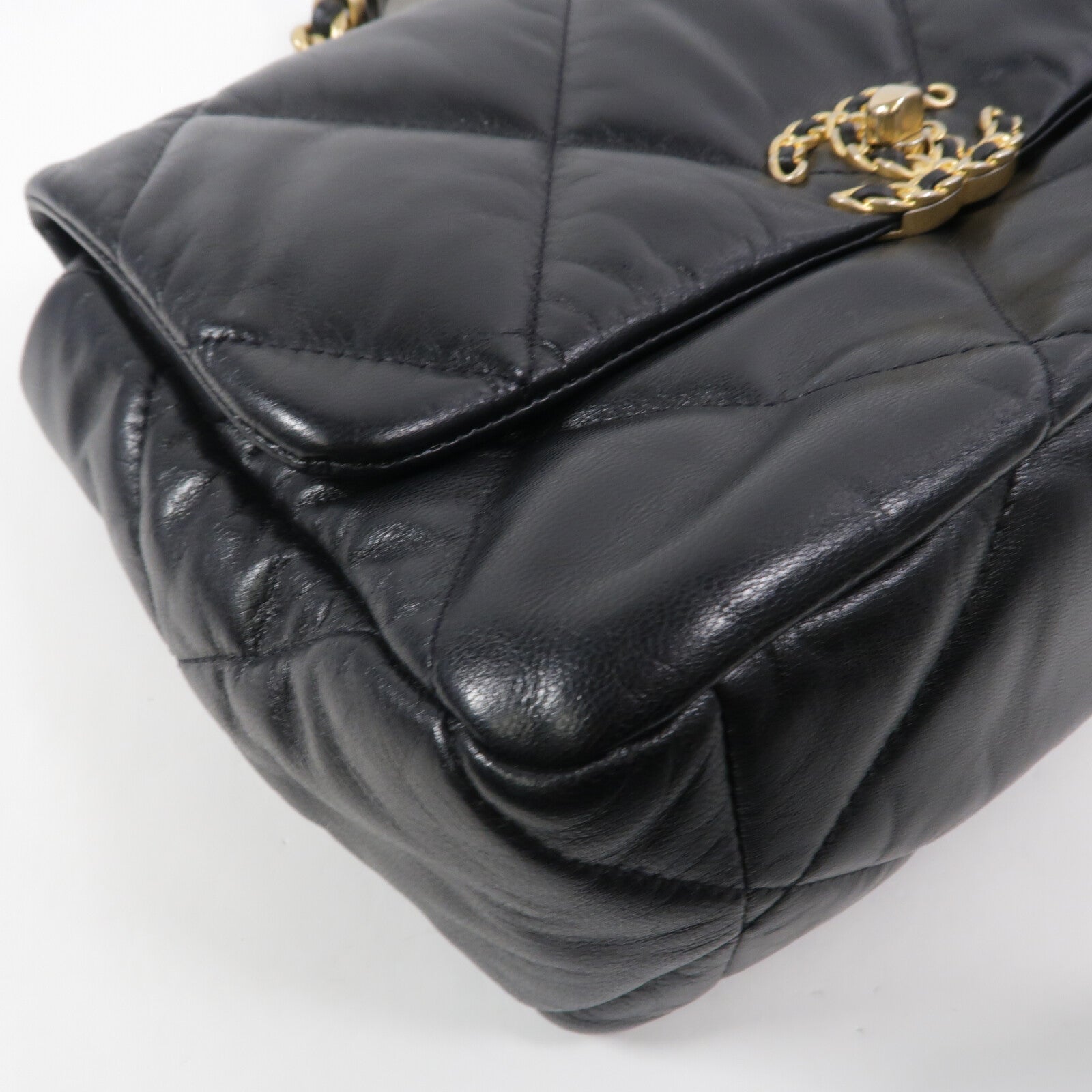 CHANEL 羊皮皮革Chanel 19 Large手挽肩背兩用袋