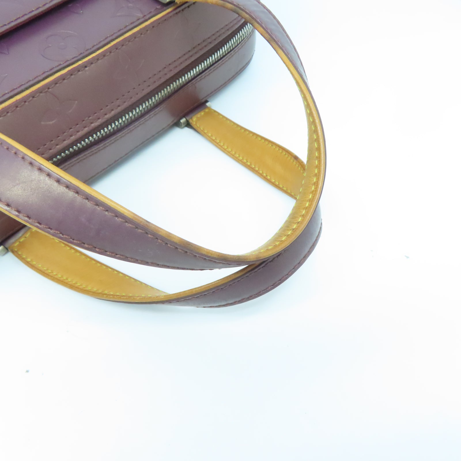 LOUIS VUITTON 【激減優惠】Monogram Mat皮革Shelton銀扣手挽袋紅色
