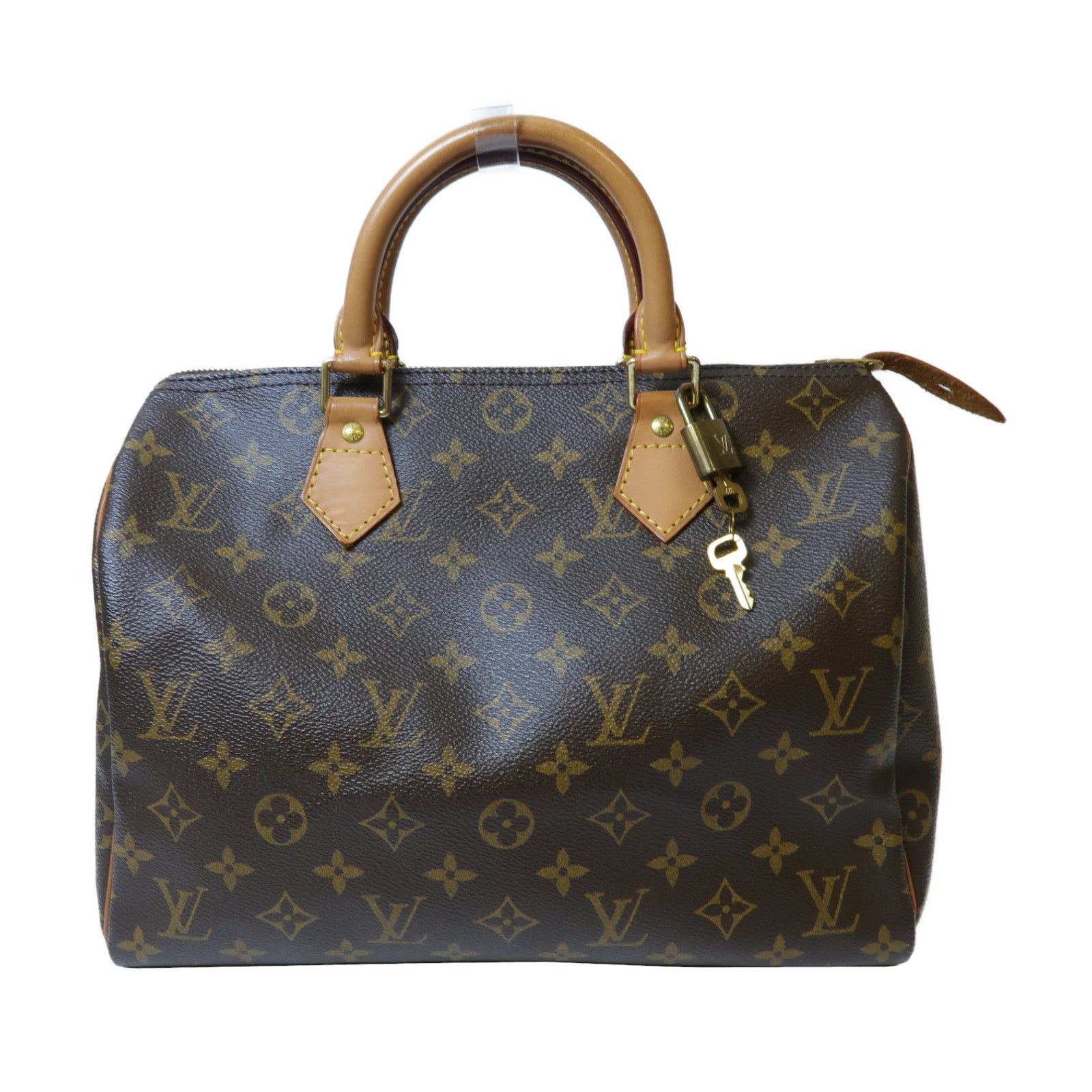 LOUIS VUITTON 【激減優惠】Monogram Speedy 30金扣手挽袋啡色