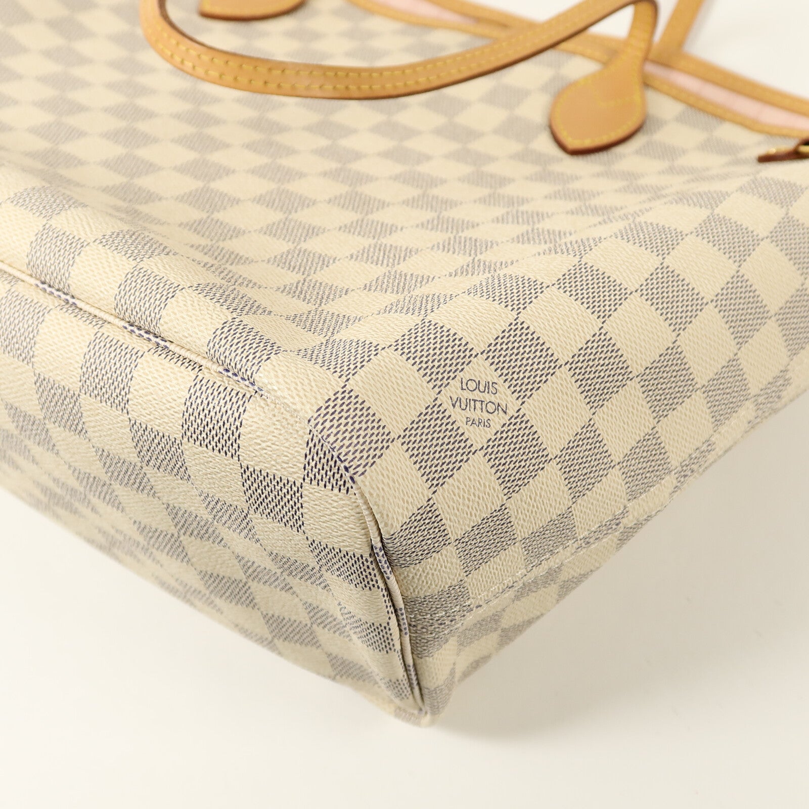 LOUIS VUITTON Damier Azur Neverfull MM手挽袋