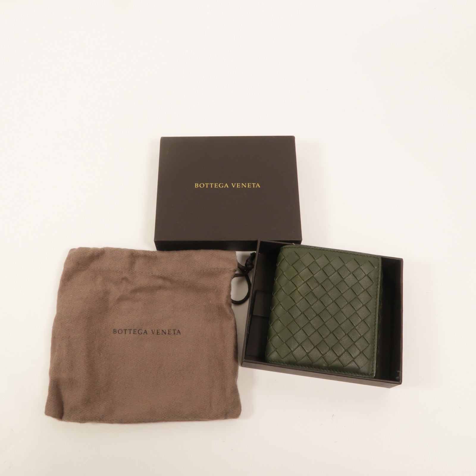 BOTTEGA VENETA 羊皮皮革Tri-Fold Zip Wallet錢包