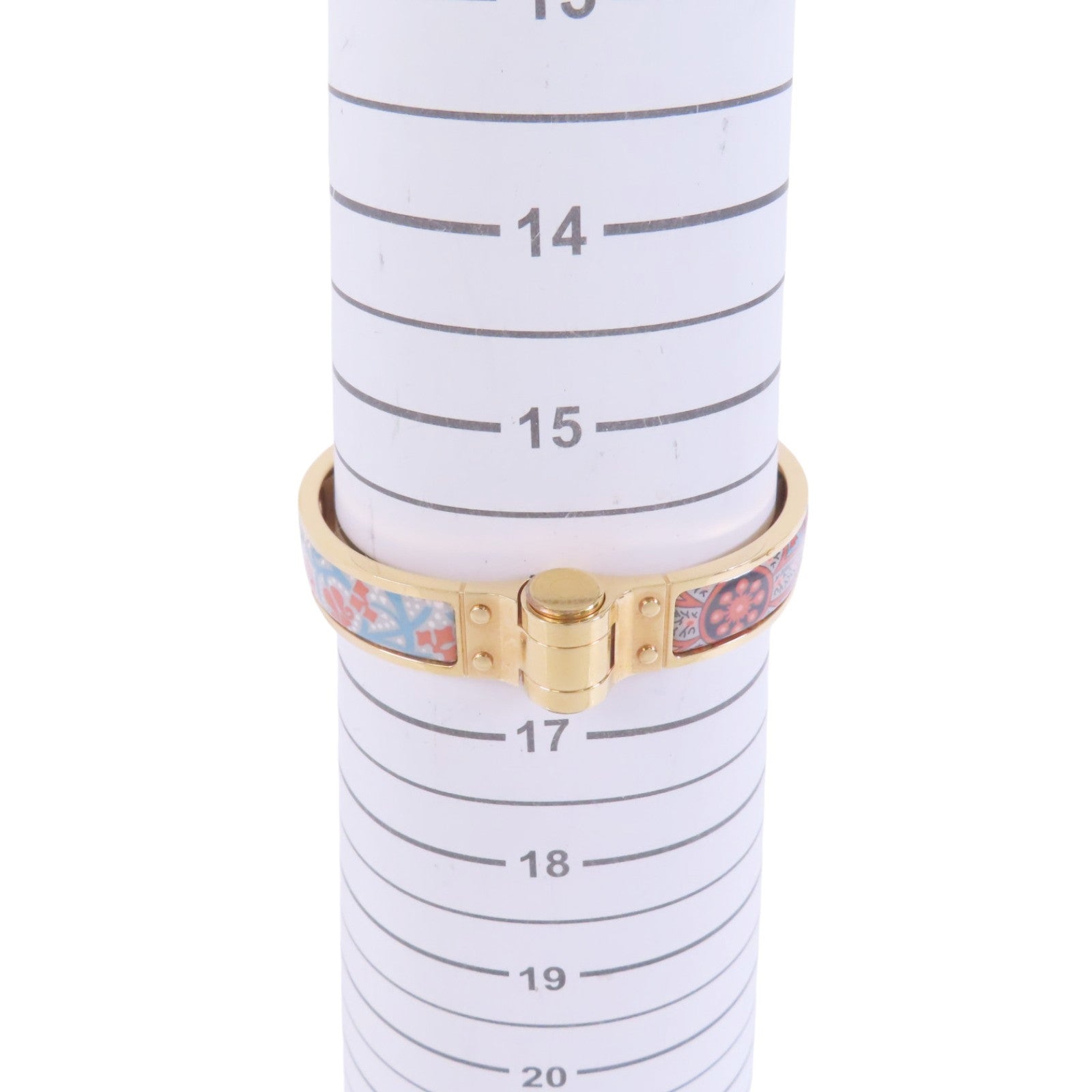 HERMES 金屬/琺瑯Hinged Bracelet金扣手鐲