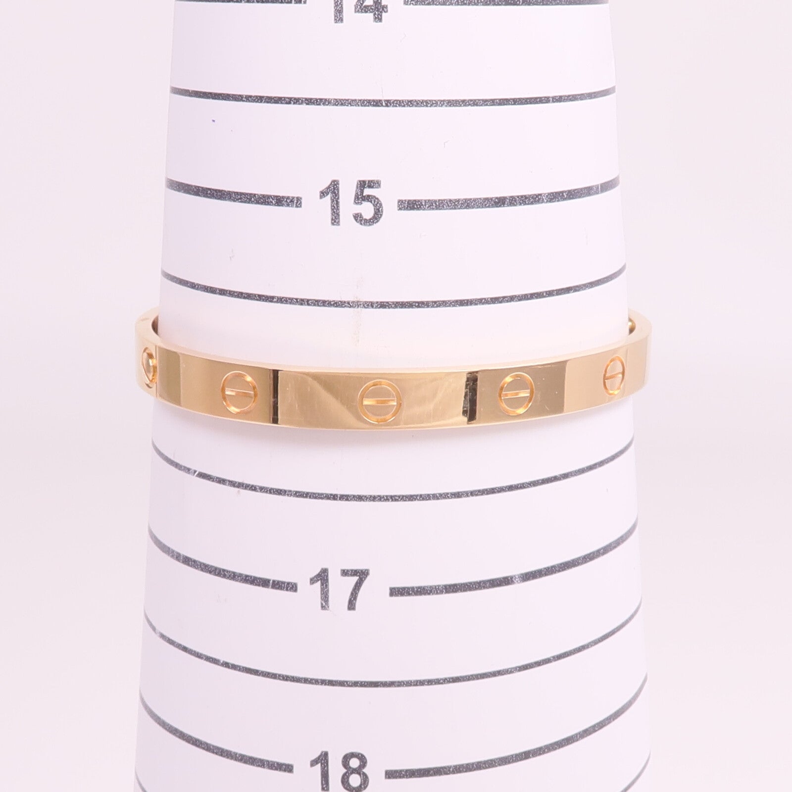CARTIER 18K玫瑰金Love Bracelet手鐲Cartier#17