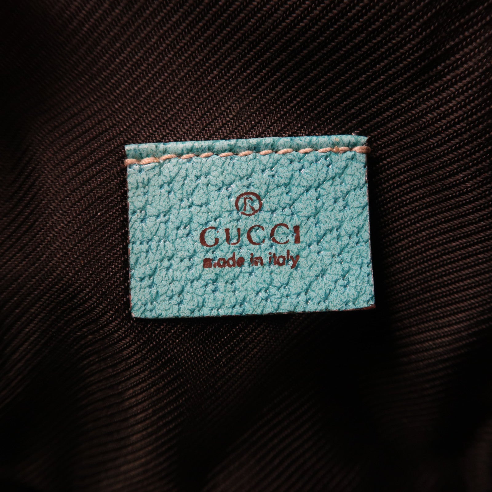 GUCCI 【激減優惠】帆布Small Vanity Bag銀扣手挽袋啡色
