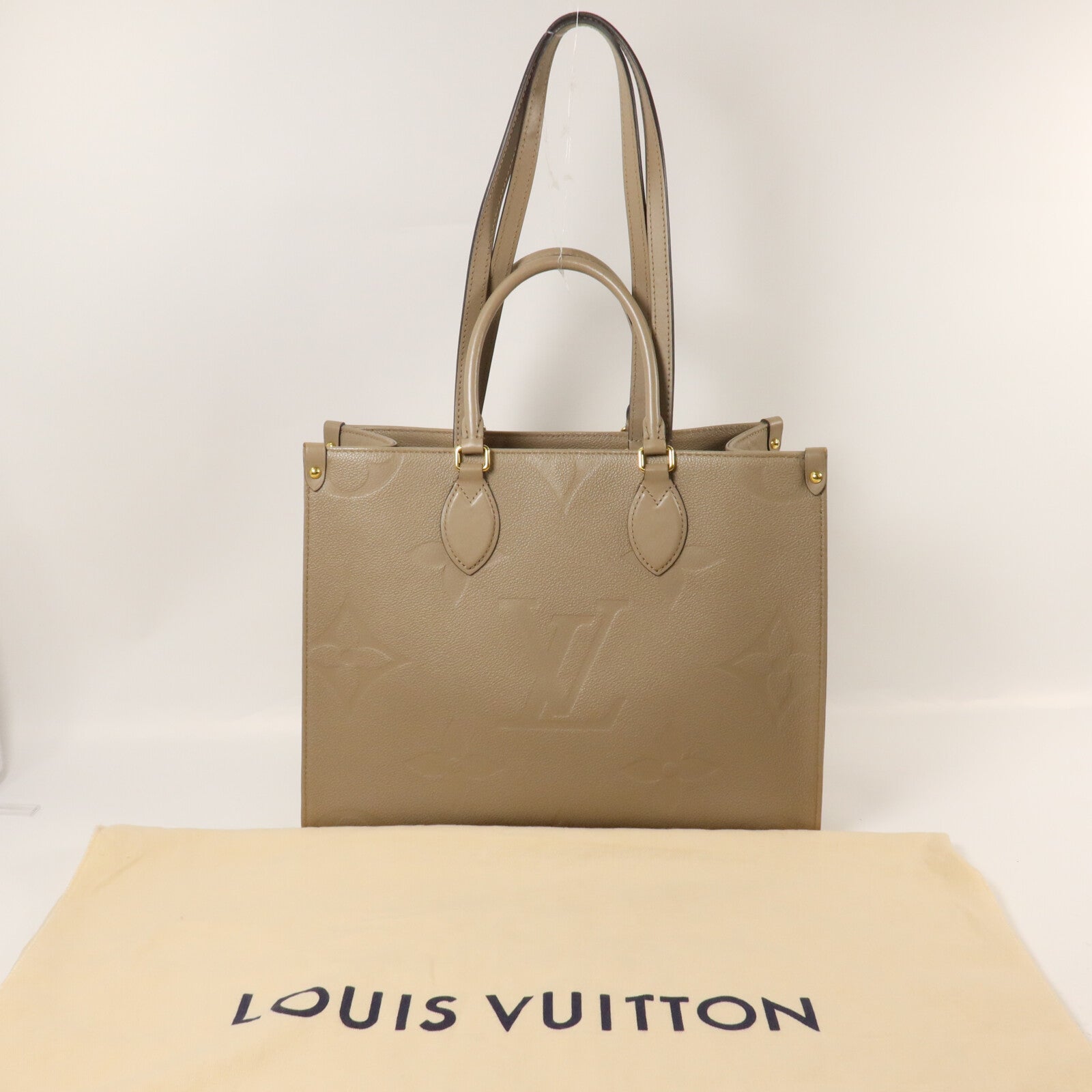 LOUIS VUITTON Monogram Empreinte On The Go MM手挽肩背兩用袋