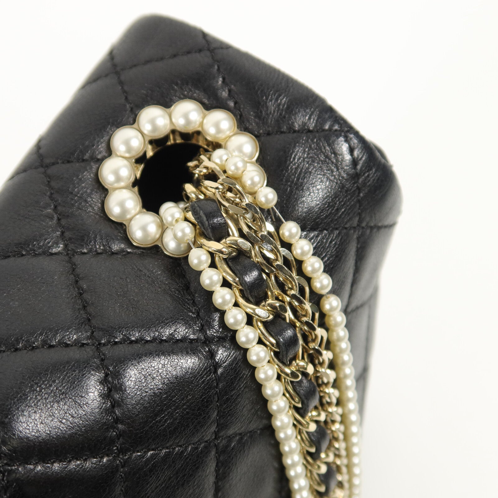 CHANEL 羊皮皮革Chain Shoulder鏈帶肩背袋