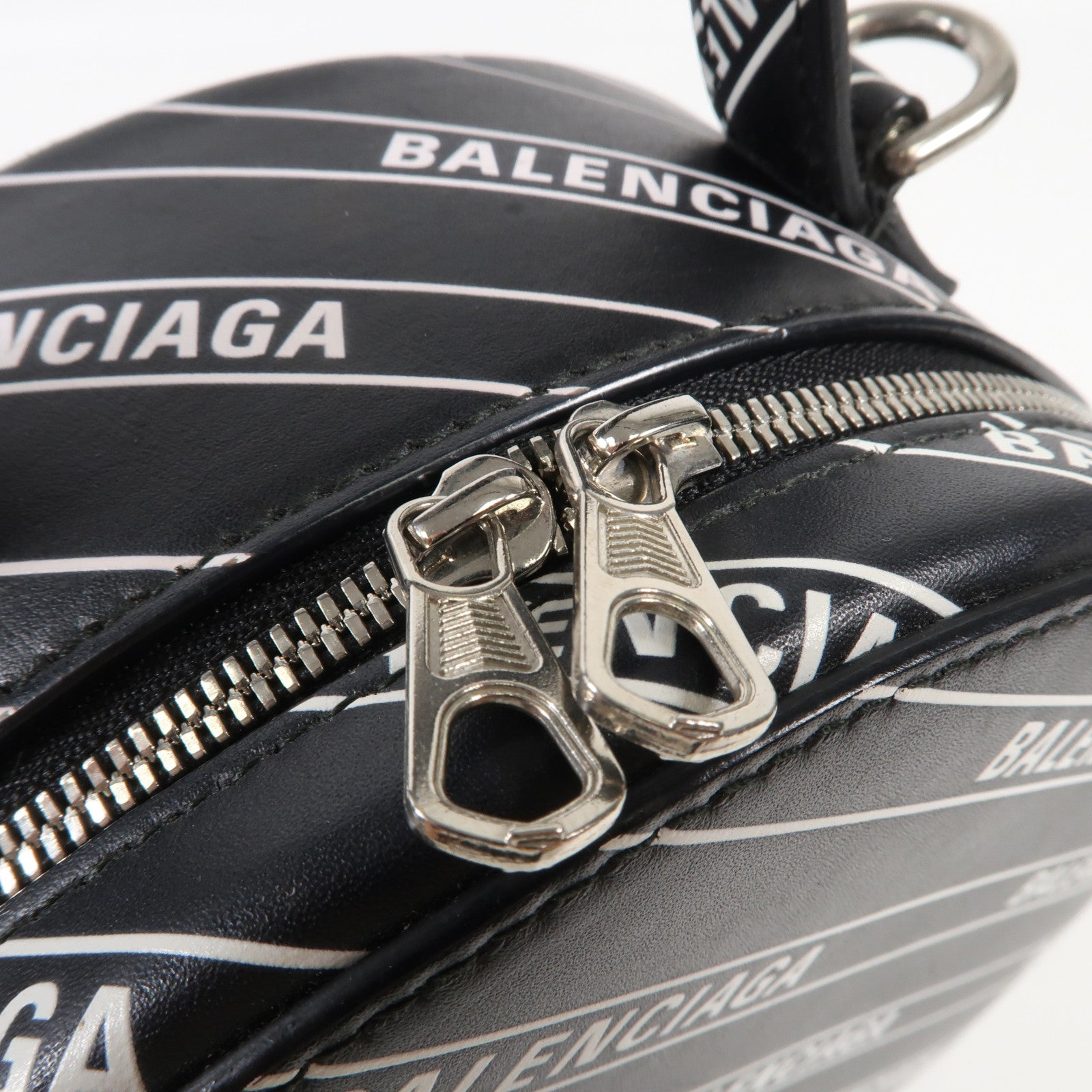 BALENCIAGA 牛皮皮革Shoulder Bag銀扣手挽肩背兩用袋