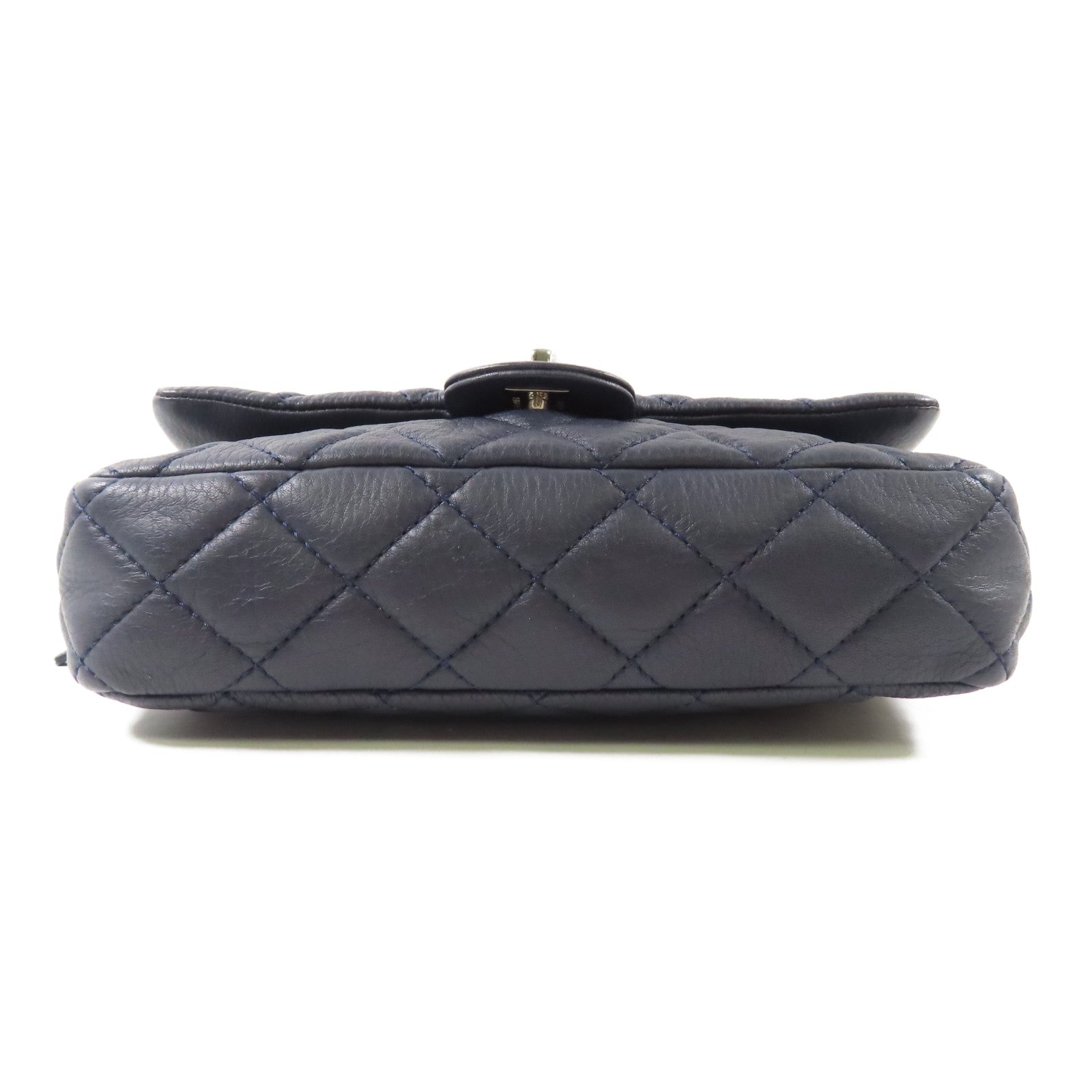 CHANEL 牛皮皮革Chain Shoulder銀扣鏈帶肩背袋